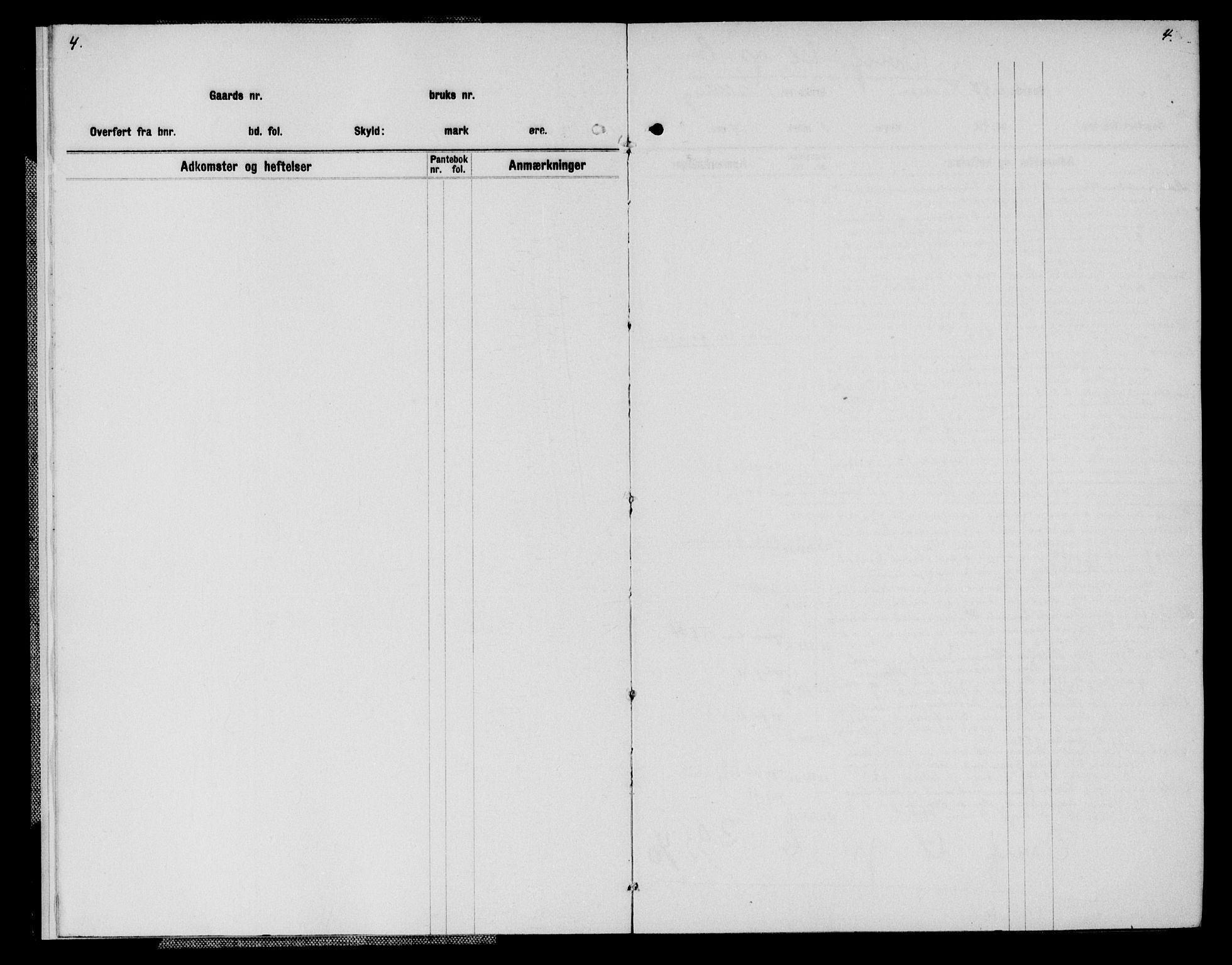 Lyngdal sorenskriveri, SAK/1221-0004/G/Ga/L0609: Panteregister nr. 36, 1800-1950, s. 4