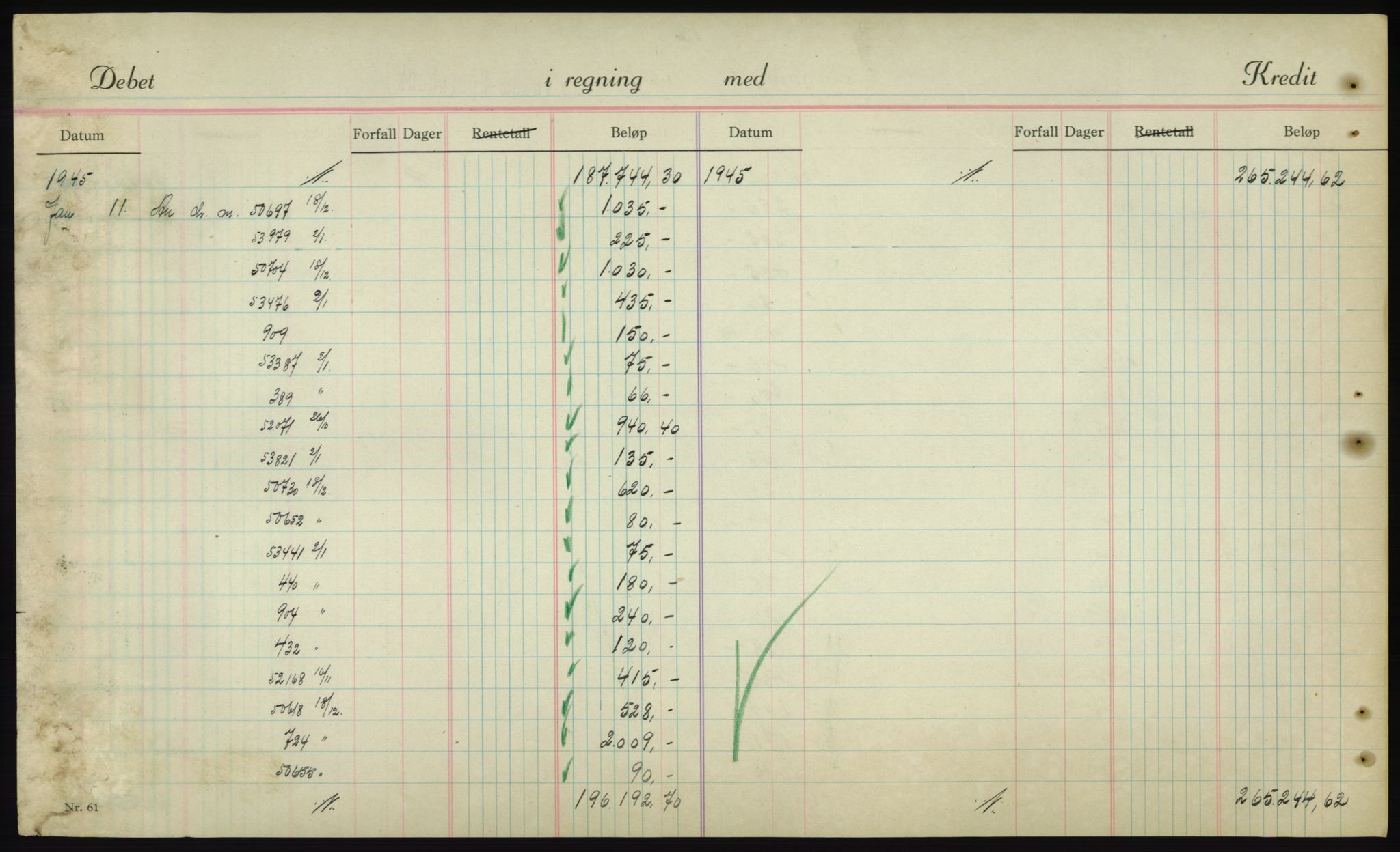 Forsvarsdepartementet, 10. kontor / Oppgjørskontoret, AV/RA-RAFA-1225/D/Db/L0180: Lista oppgjørskontor, 1942-1952, s. 2018
