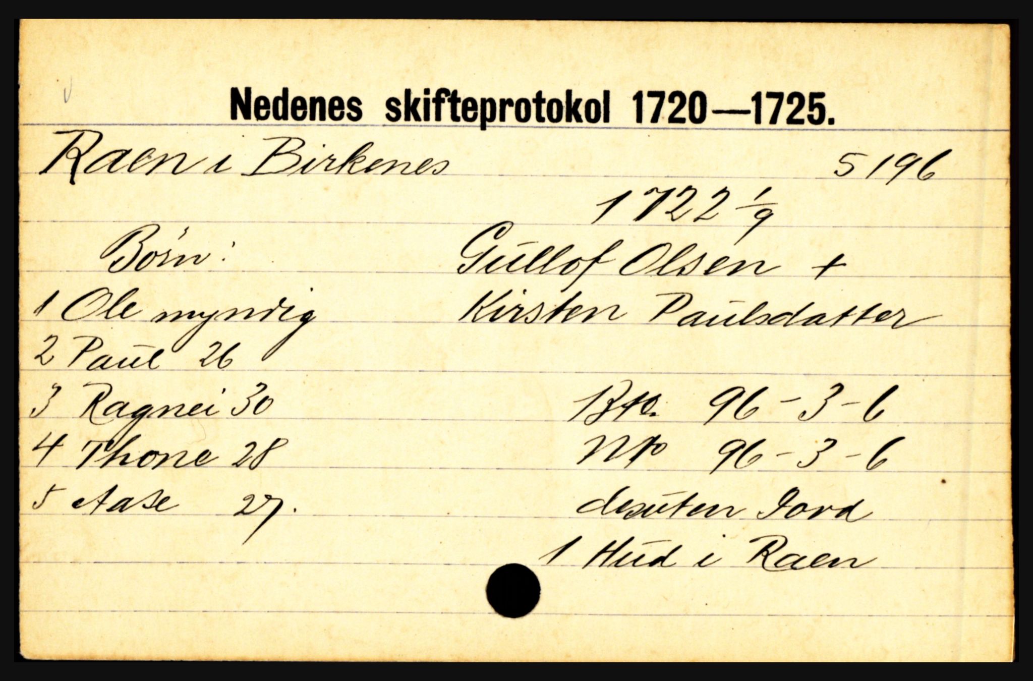 Nedenes sorenskriveri før 1824, AV/SAK-1221-0007/H, s. 23045