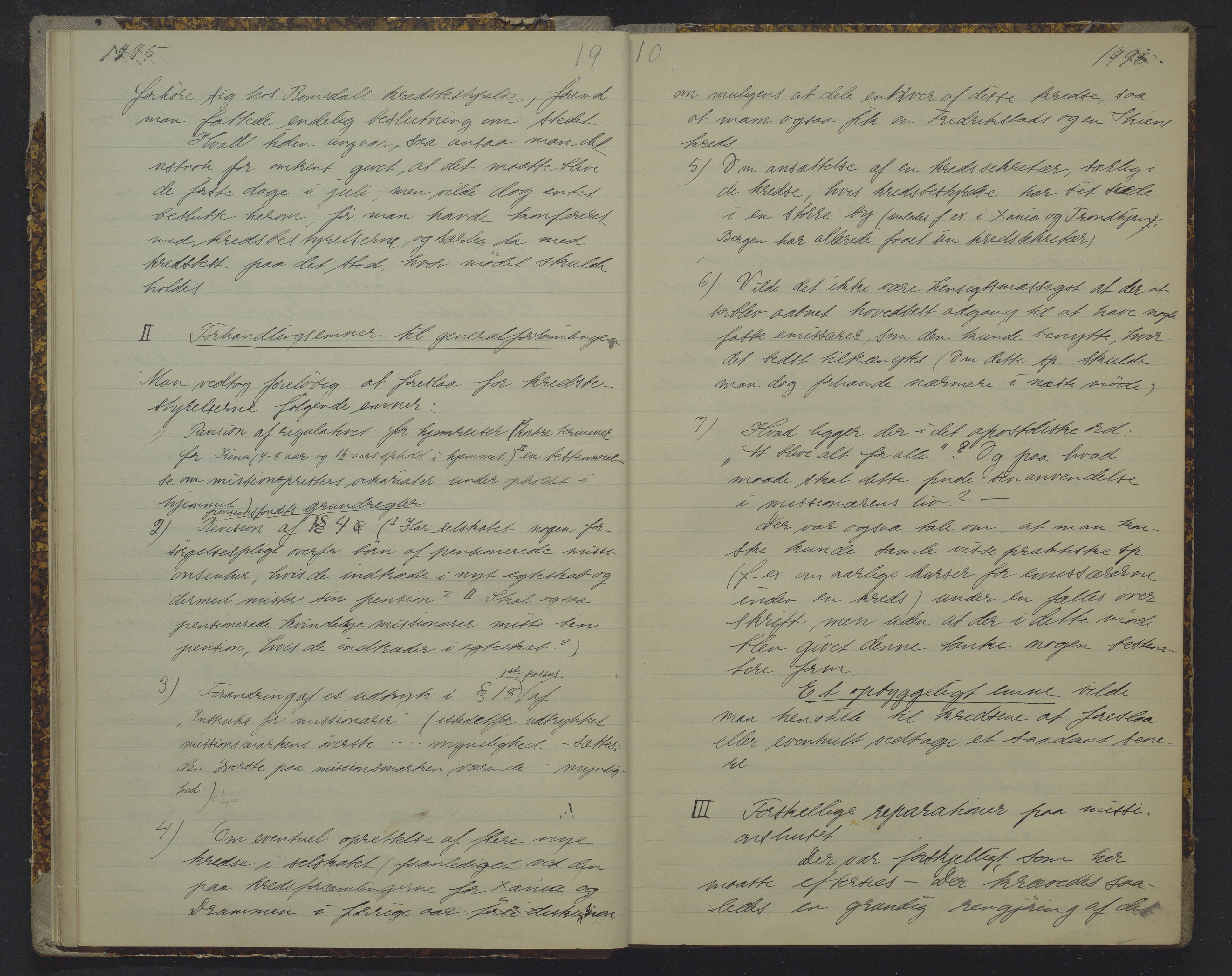 Det Norske Misjonsselskap - hovedadministrasjonen, VID/MA-A-1045/D/Da/Daa/L0019: Styreprotokoll nr. XIII, 25. oktober 1909 - 29. januar 1912, 1909-1912, s. 1995-1996