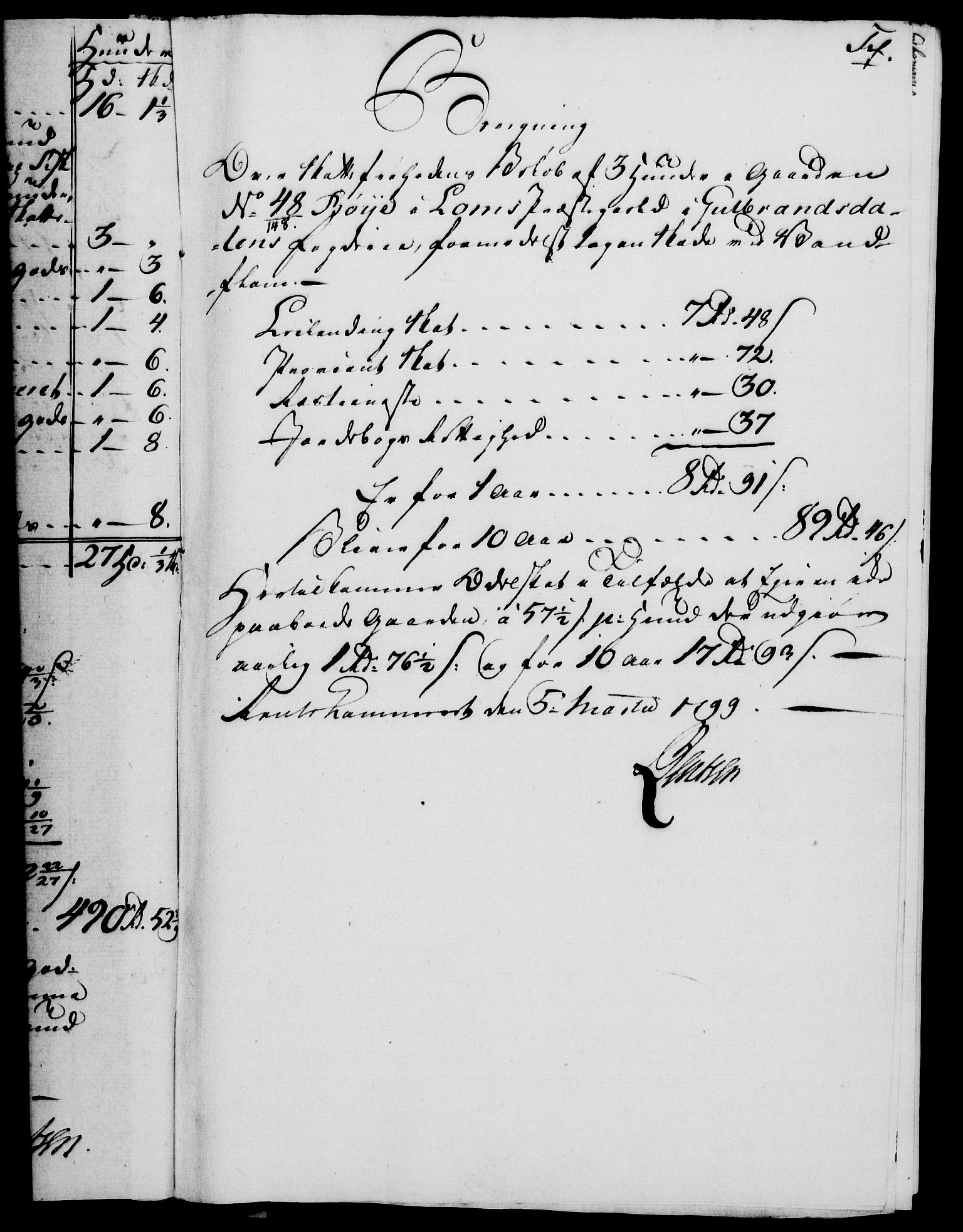 Rentekammeret, Kammerkanselliet, RA/EA-3111/G/Gf/Gfa/L0081: Norsk relasjons- og resolusjonsprotokoll (merket RK 52.81), 1799, s. 373
