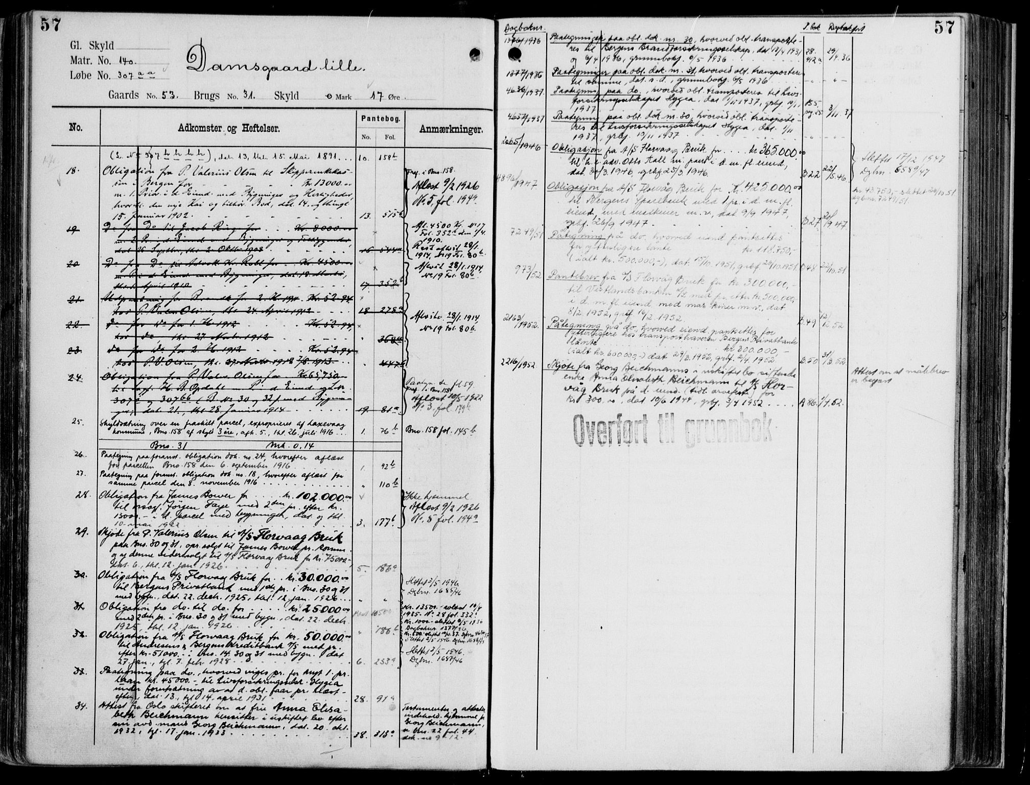 Midhordland sorenskriveri, AV/SAB-A-3001/1/G/Ga/Gab/L0113: Panteregister nr. II.A.b.113, s. 57