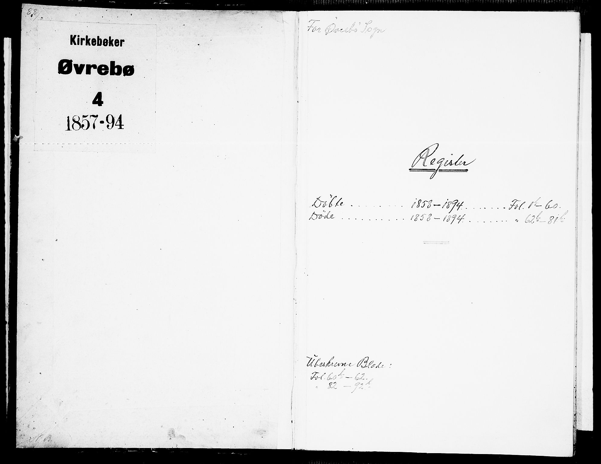 Vennesla sokneprestkontor, SAK/1111-0045/Fb/Fbc/L0002: Klokkerbok nr. B 2, 1858-1894