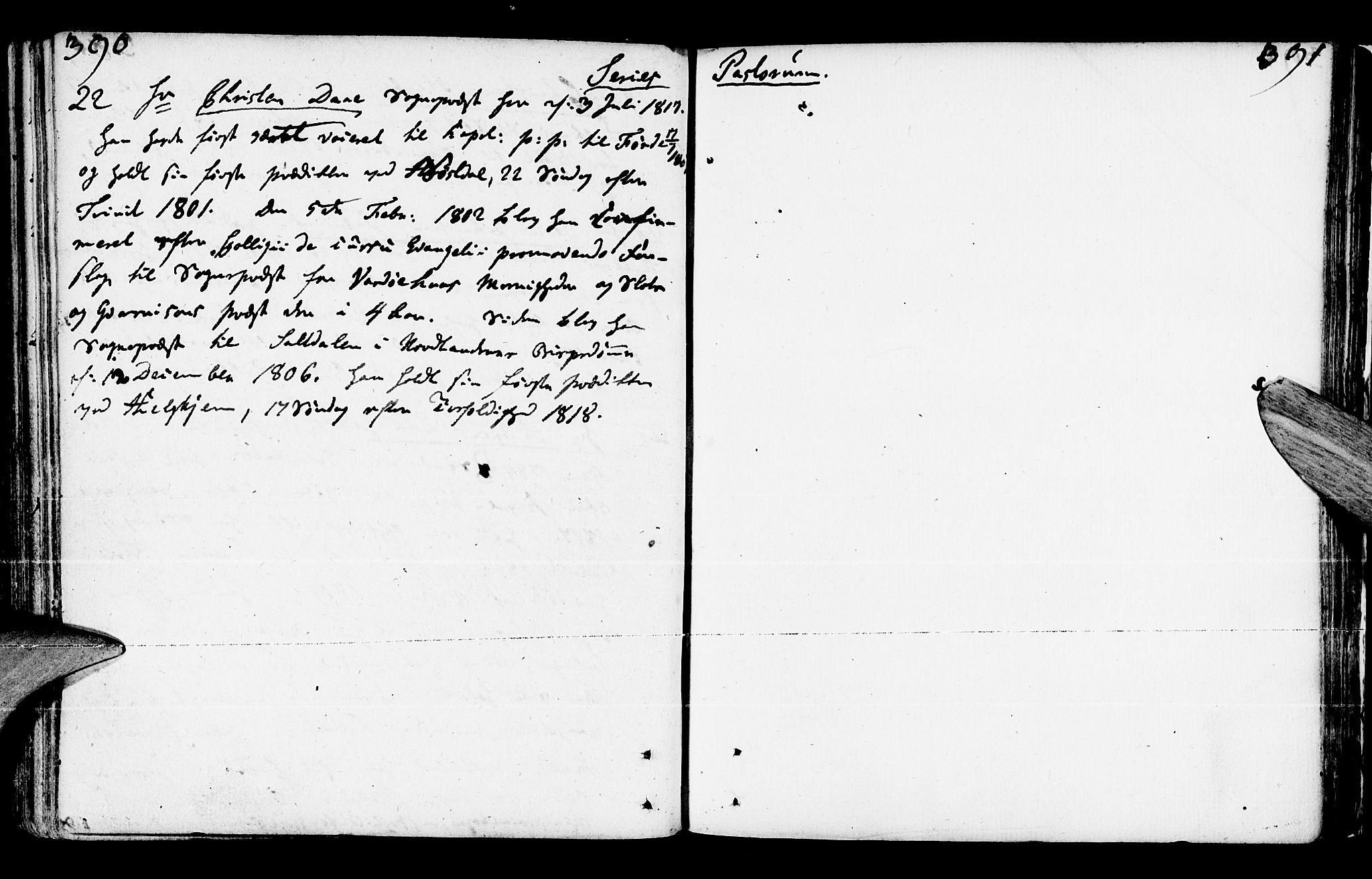 Jølster sokneprestembete, AV/SAB-A-80701/H/Haa/Haaa/L0005: Ministerialbok nr. A 5, 1790-1821, s. 390-391