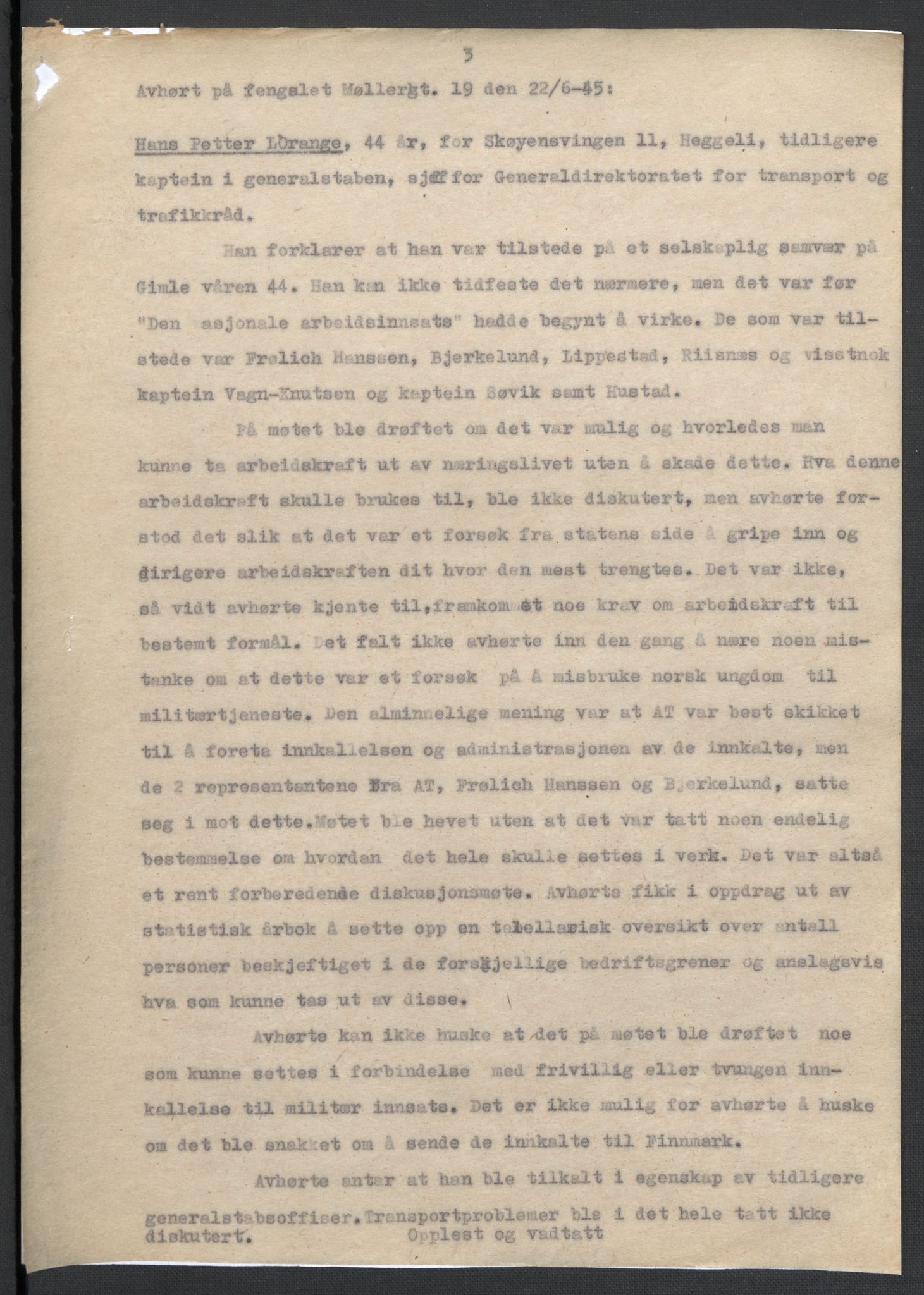 Landssvikarkivet, Oslo politikammer, AV/RA-S-3138-01/D/Da/L0003: Dnr. 29, 1945, s. 1369