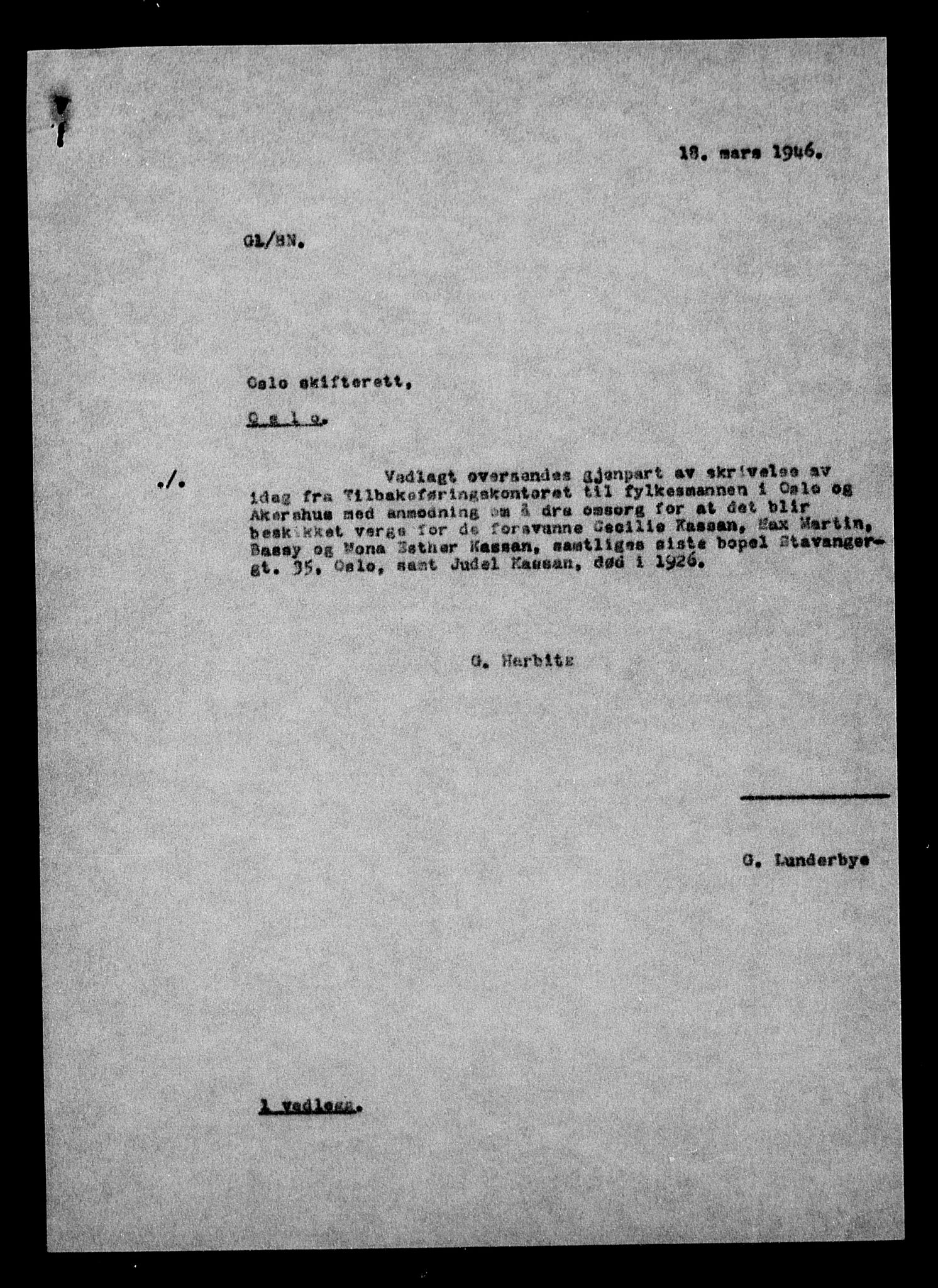Justisdepartementet, Tilbakeføringskontoret for inndratte formuer, AV/RA-S-1564/H/Hc/Hcc/L0949: --, 1945-1947, s. 826