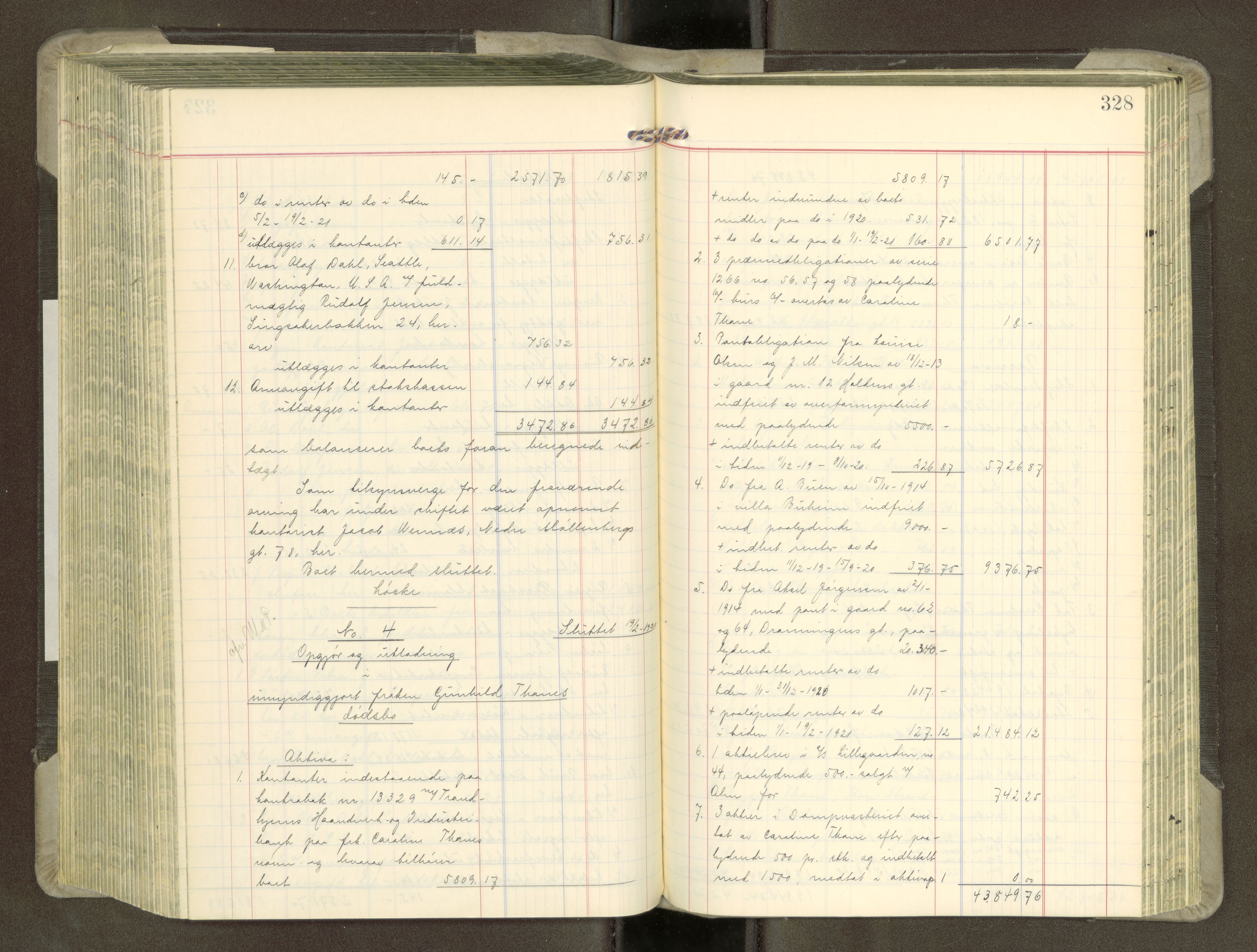 Trondheim byfogd, AV/SAT-A-0003/1/3/3A/L0043: Skifteutlodningsprotokoll - 15/7-4/3. (m/ register), 1918-1922, s. 328