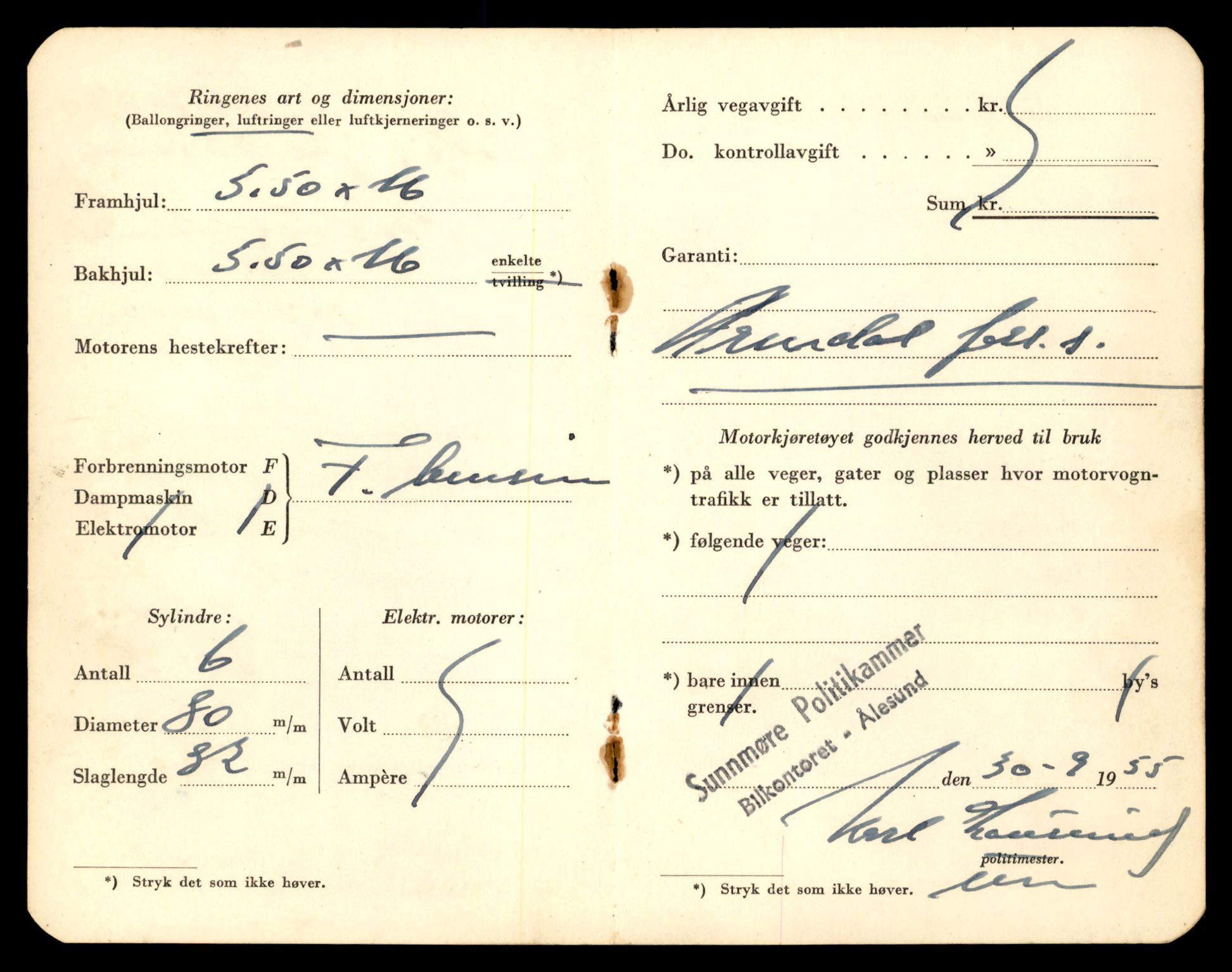 Møre og Romsdal vegkontor - Ålesund trafikkstasjon, AV/SAT-A-4099/F/Fe/L0022: Registreringskort for kjøretøy T 10584 - T 10694, 1927-1998, s. 2174