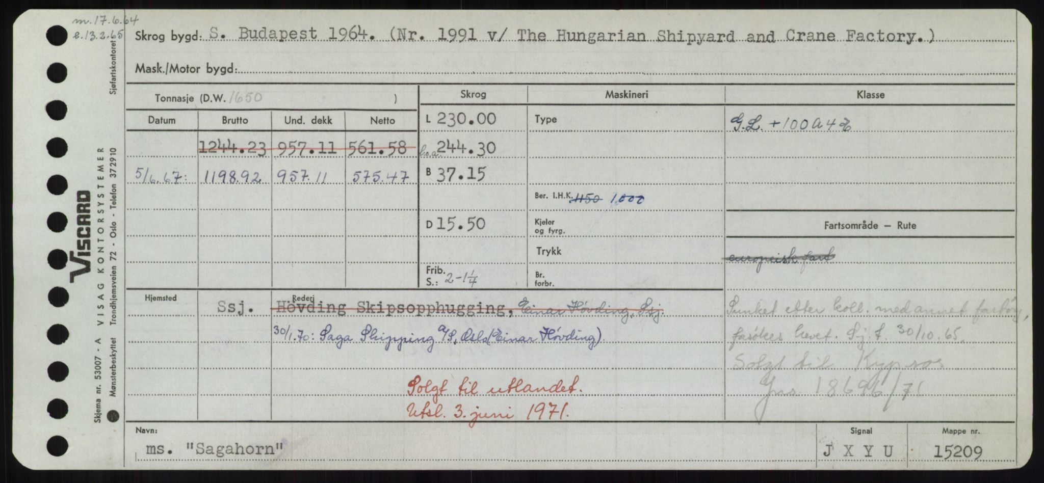 Sjøfartsdirektoratet med forløpere, Skipsmålingen, RA/S-1627/H/Hd/L0031: Fartøy, Rju-Sam, s. 553