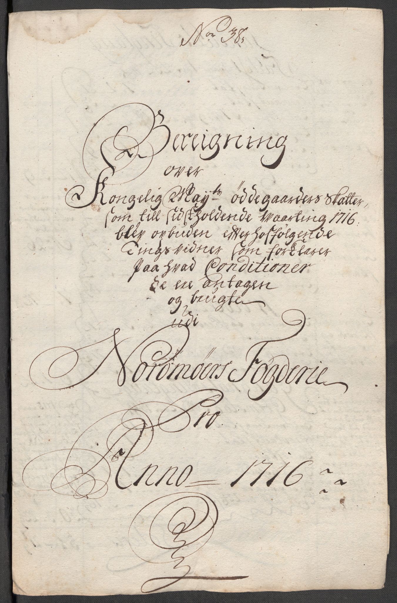 Rentekammeret inntil 1814, Reviderte regnskaper, Fogderegnskap, RA/EA-4092/R56/L3749: Fogderegnskap Nordmøre, 1716, s. 205