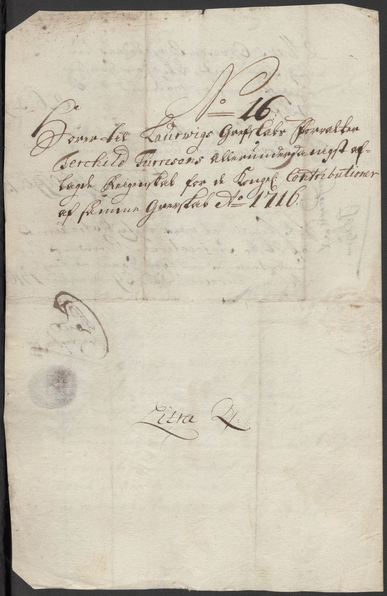 Rentekammeret inntil 1814, Reviderte regnskaper, Fogderegnskap, RA/EA-4092/R33/L1987: Fogderegnskap Larvik grevskap, 1716-1717, s. 215