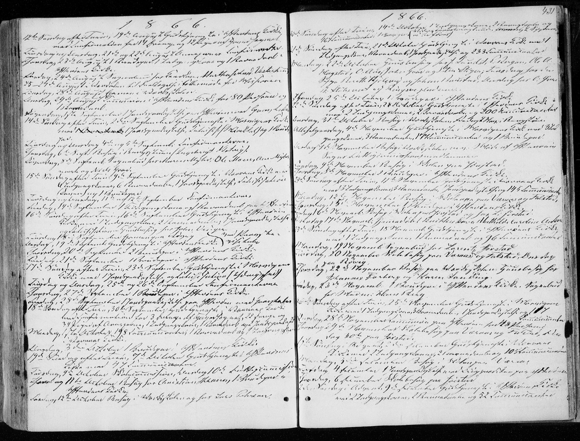 Ministerialprotokoller, klokkerbøker og fødselsregistre - Nord-Trøndelag, AV/SAT-A-1458/722/L0218: Ministerialbok nr. 722A05, 1843-1868, s. 431