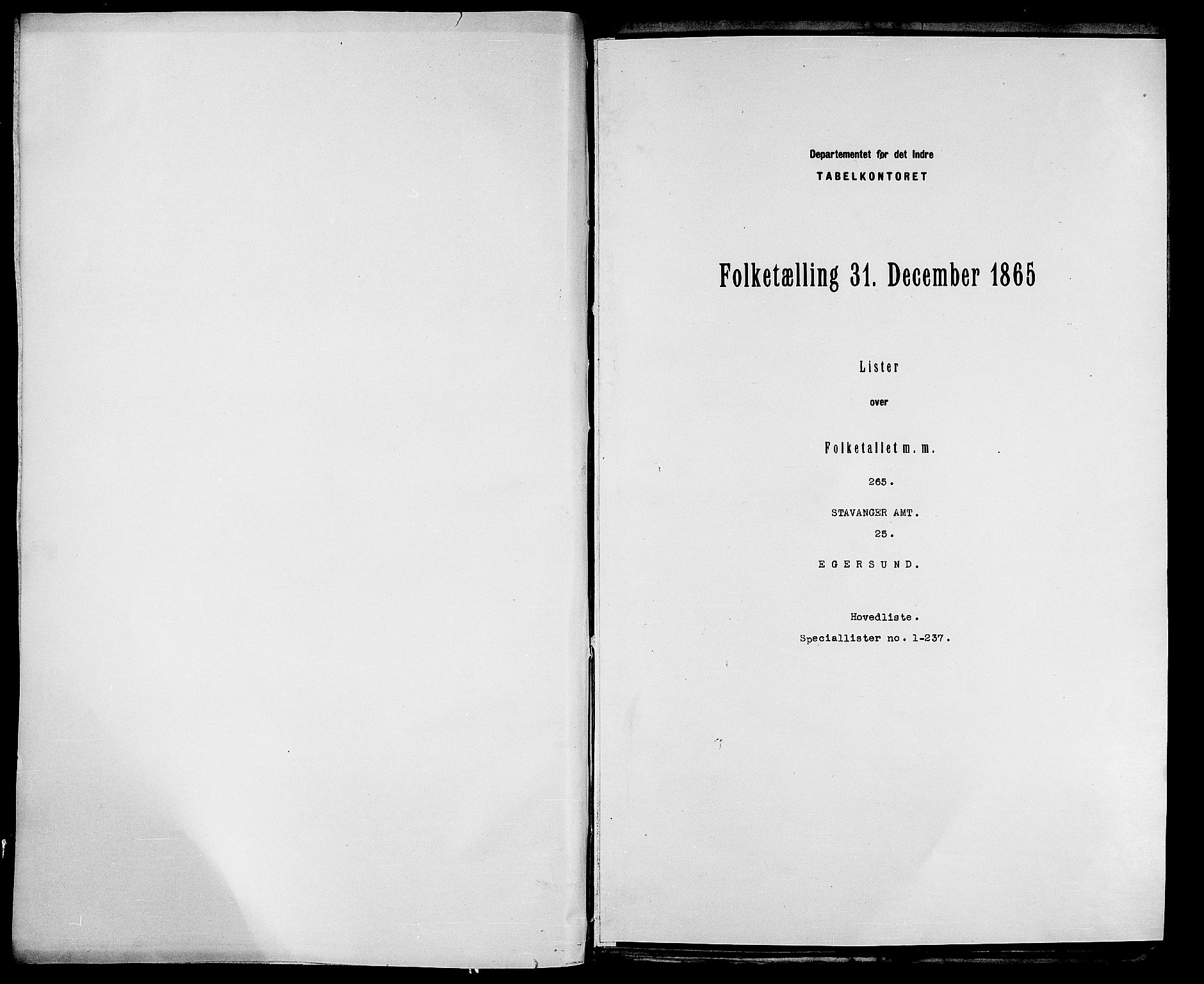 RA, Folketelling 1865 for 1101B Eigersund prestegjeld, Egersund ladested, 1865, s. 2