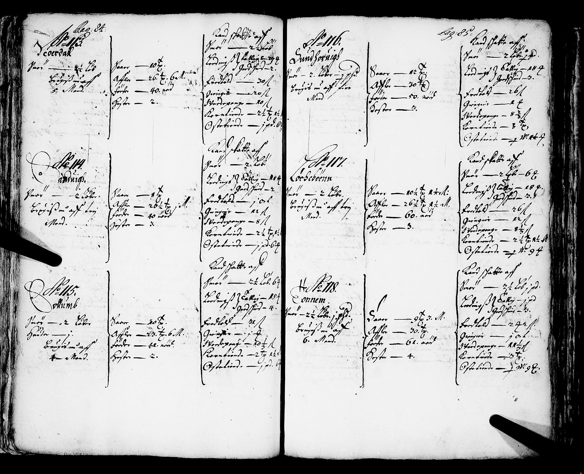 Rentekammeret inntil 1814, Realistisk ordnet avdeling, AV/RA-EA-4070/N/Nb/Nba/L0043: Sunnfjord fogderi, 1667, s. 84-85
