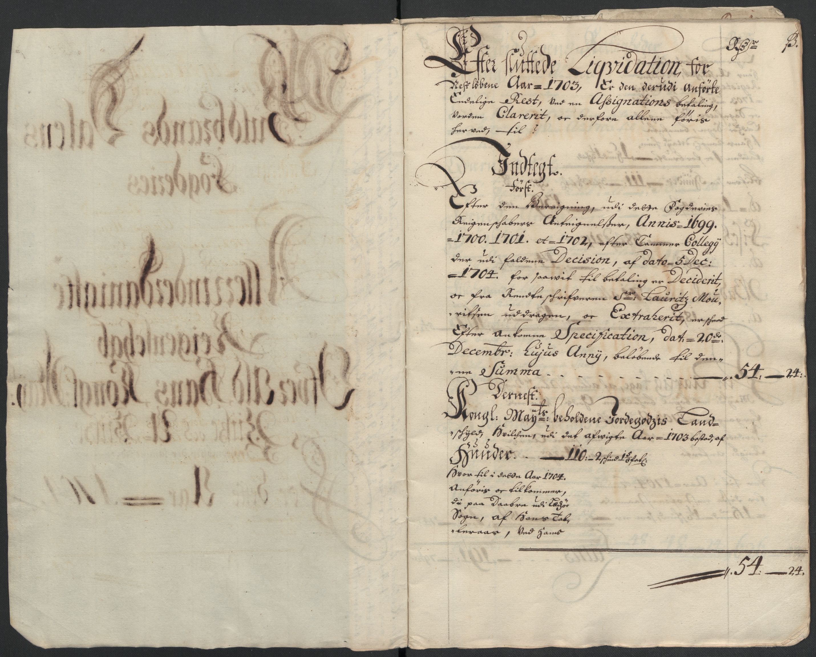 Rentekammeret inntil 1814, Reviderte regnskaper, Fogderegnskap, AV/RA-EA-4092/R17/L1177: Fogderegnskap Gudbrandsdal, 1704, s. 4