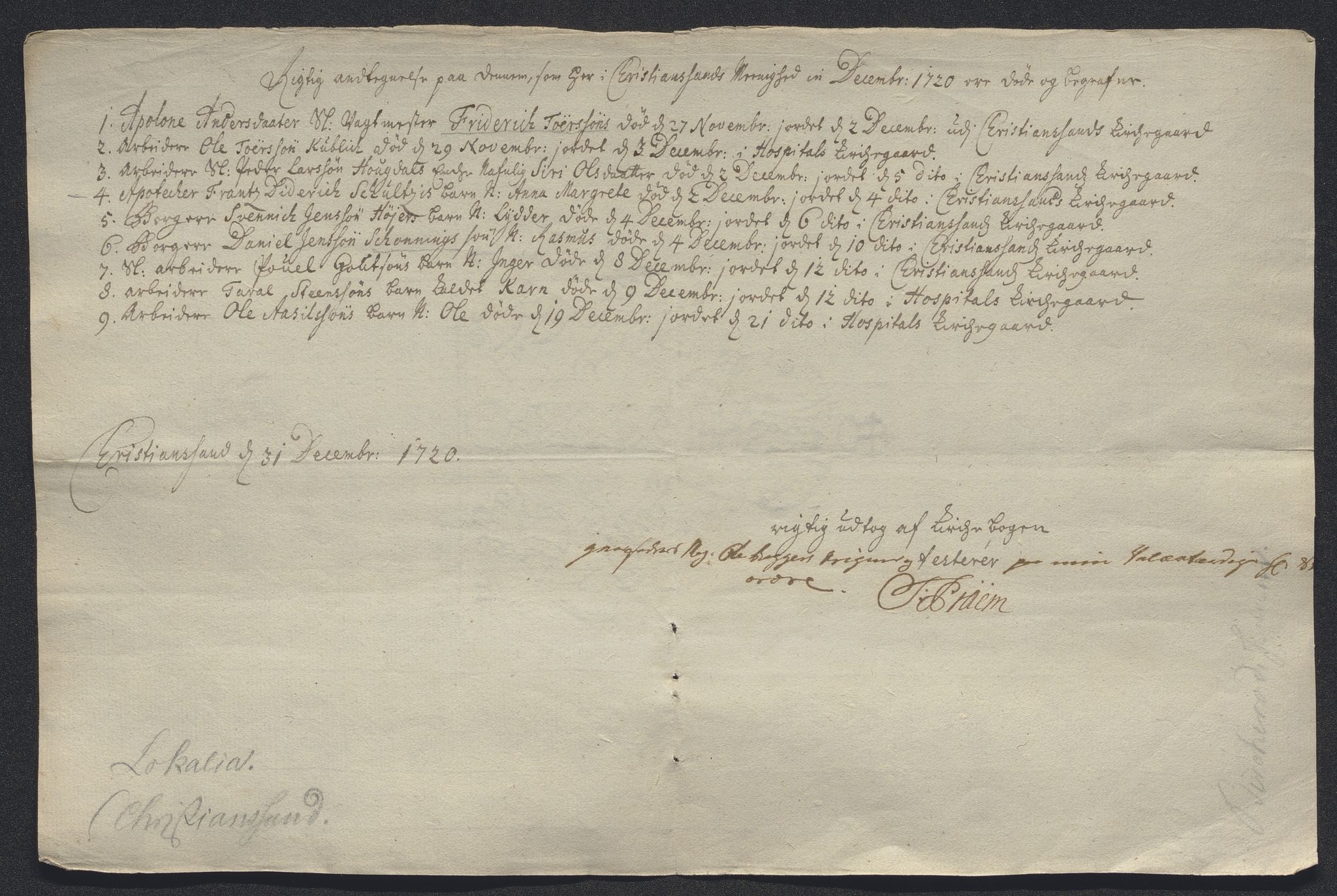 Rentekammeret inntil 1814, Reviderte regnskaper, Byregnskaper, AV/RA-EA-4066/R/Rm/L0286: [M19] Sikt og sakefall, 1719-1727, s. 66