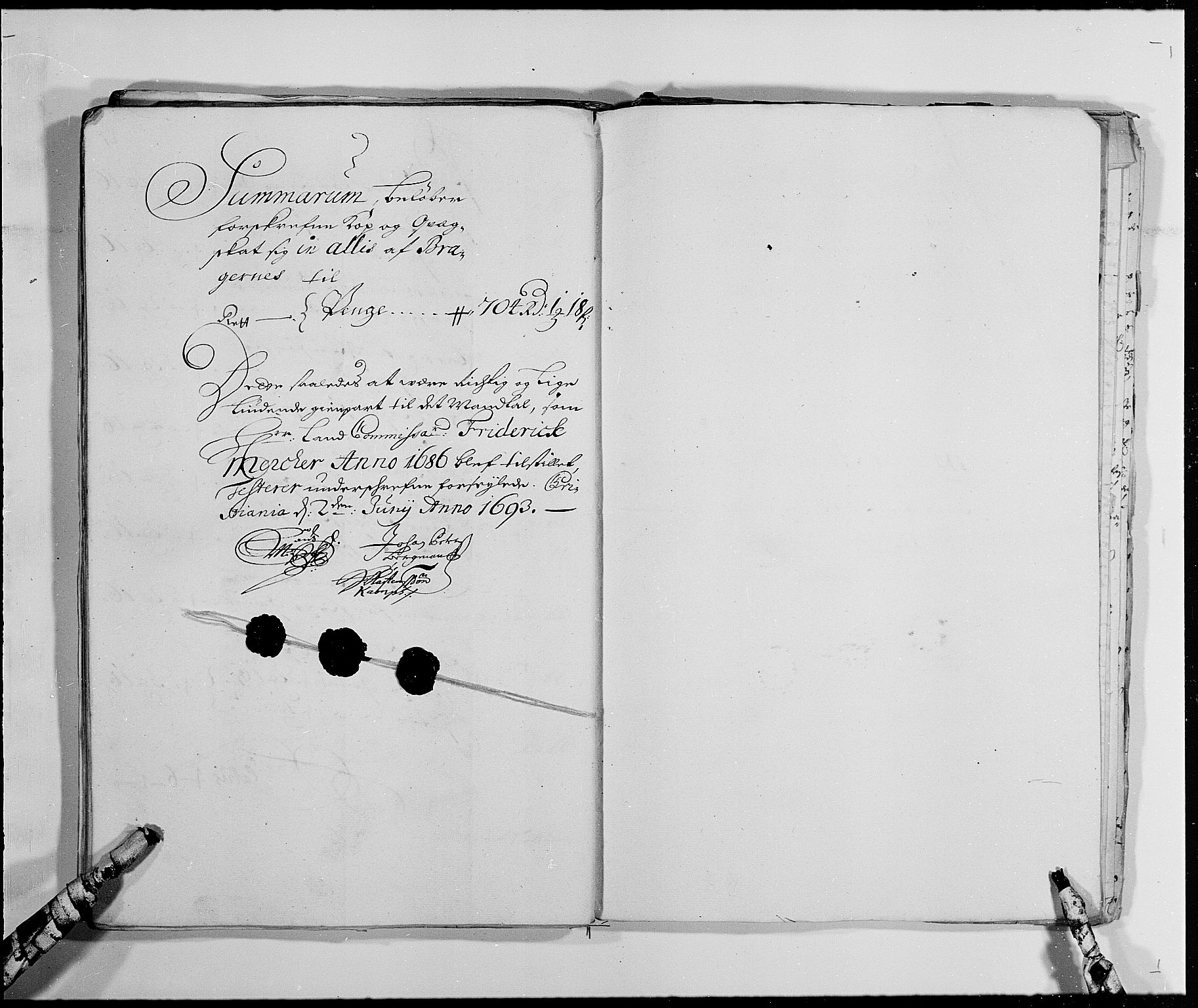 Rentekammeret inntil 1814, Reviderte regnskaper, Byregnskaper, AV/RA-EA-4066/R/Re/L0060: [E5] Kontribusjonsregnskap (med Bragernes), 1685-1693, s. 161