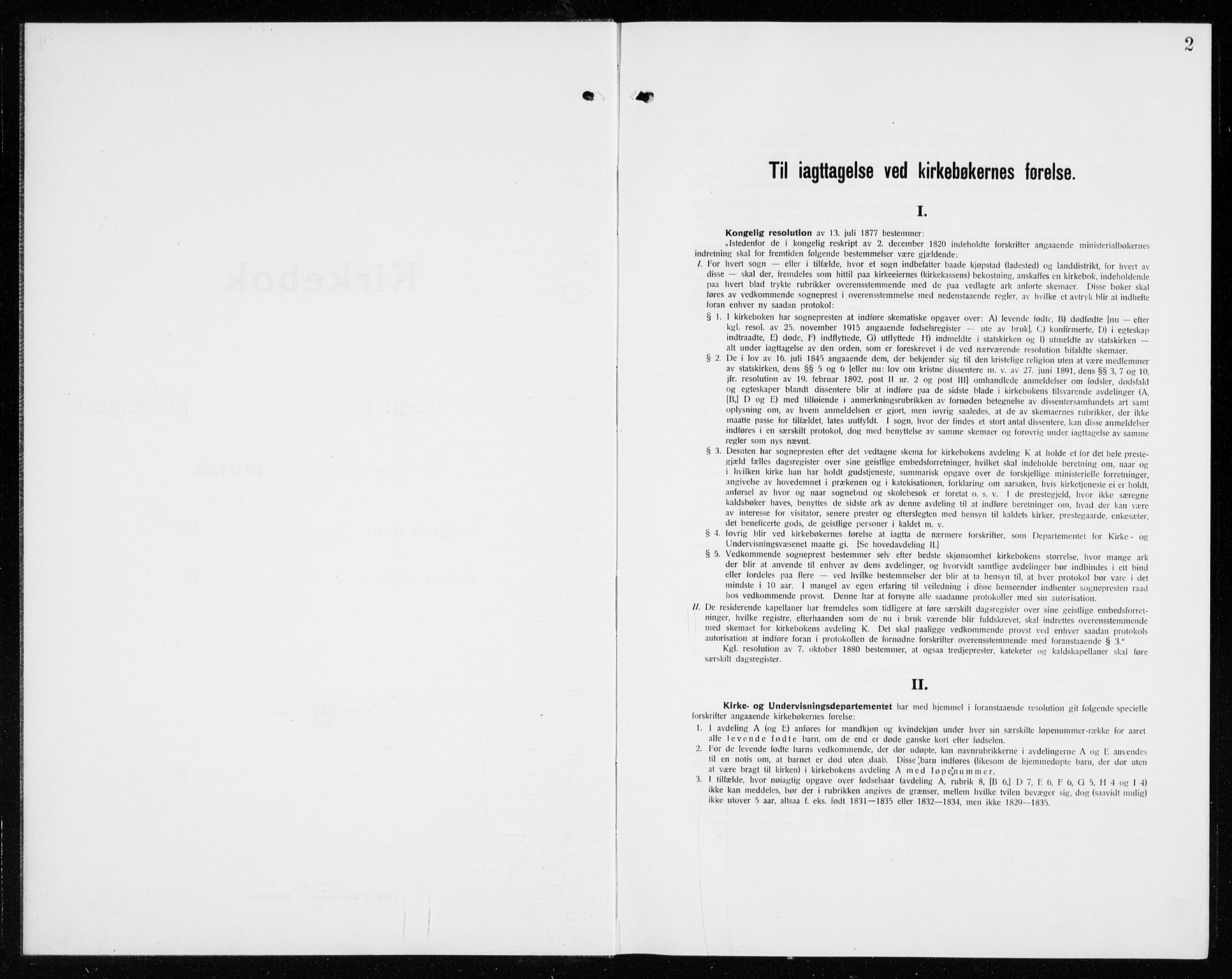 Hole kirkebøker, SAKO/A-228/G/Ga/L0005: Klokkerbok nr. I 5, 1924-1938, s. 2