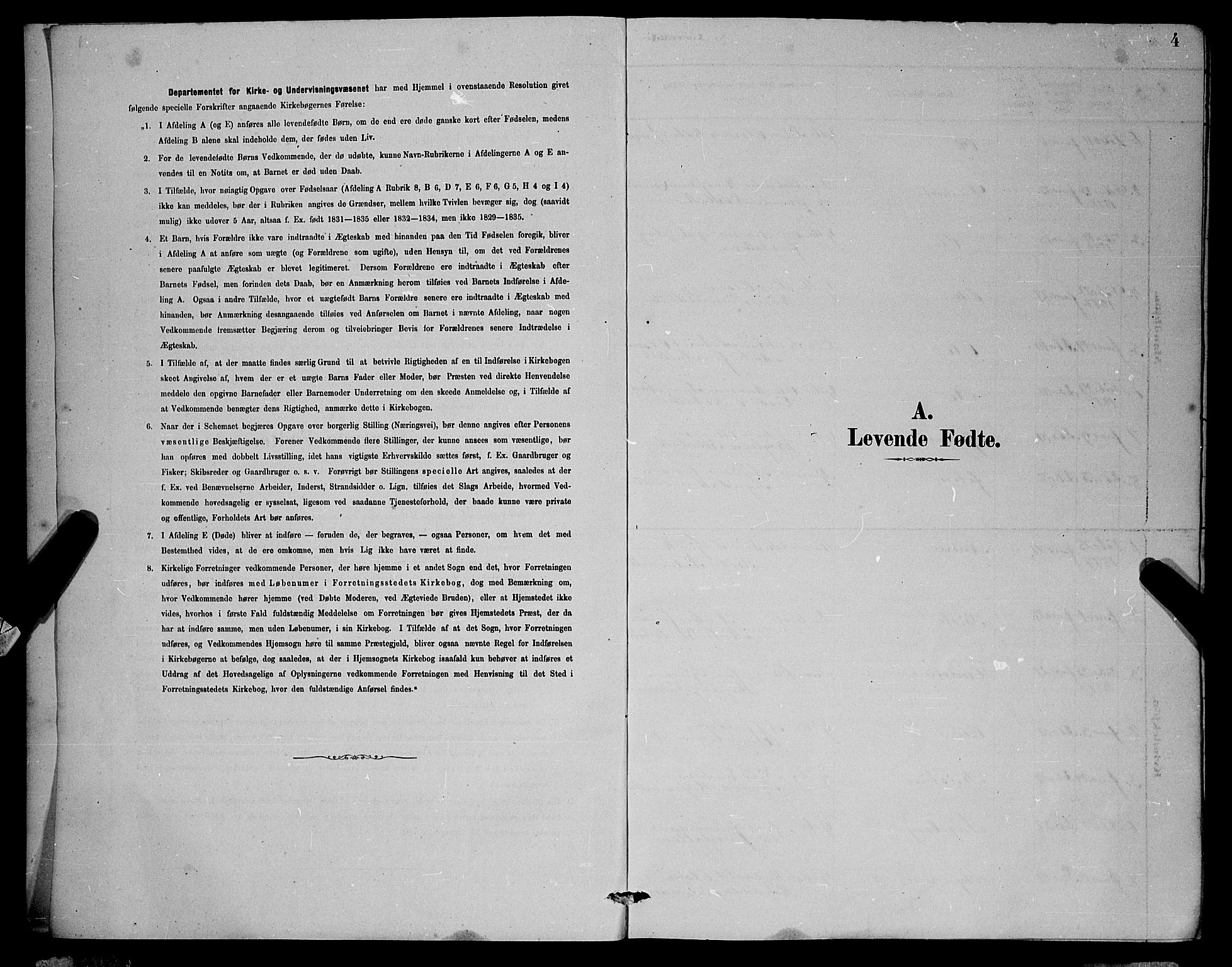 Vik sokneprestembete, SAB/A-81501: Klokkerbok nr. A 3, 1878-1894, s. 4