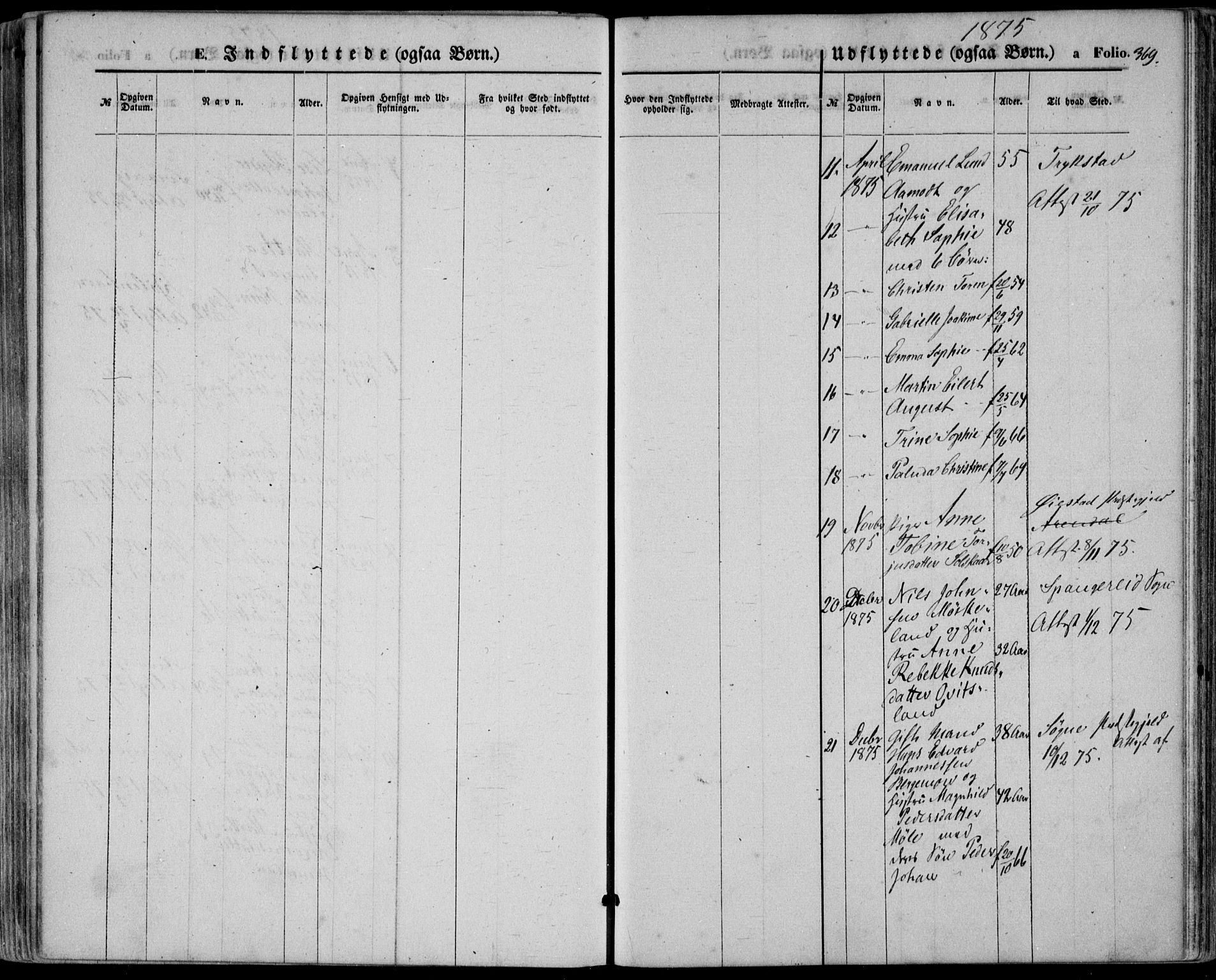 Lyngdal sokneprestkontor, SAK/1111-0029/F/Fa/Fac/L0010: Ministerialbok nr. A 10, 1865-1878, s. 369