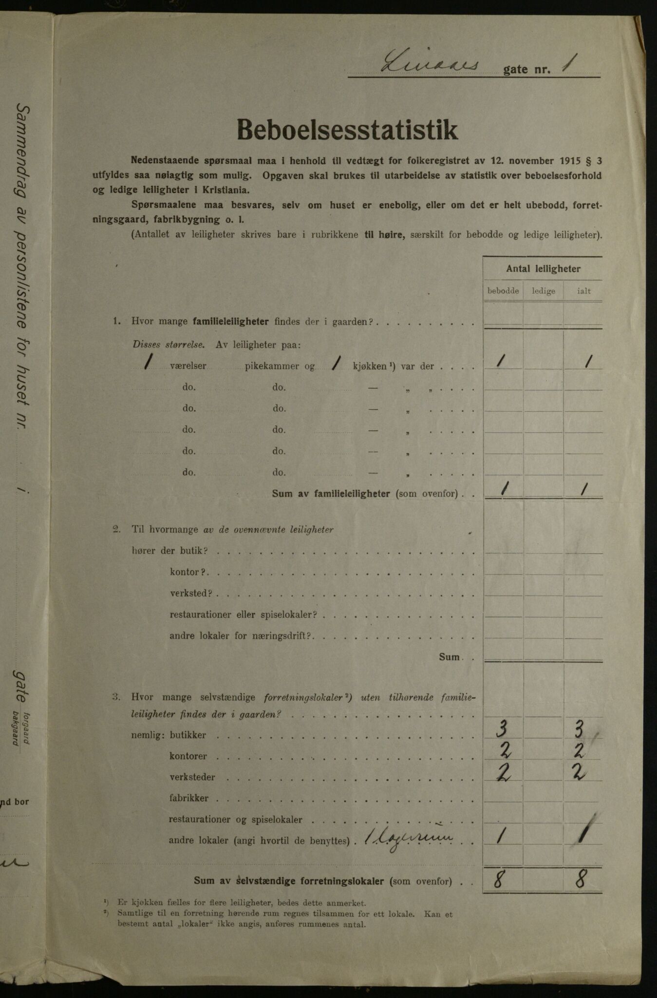 OBA, Kommunal folketelling 1.12.1923 for Kristiania, 1923, s. 64276