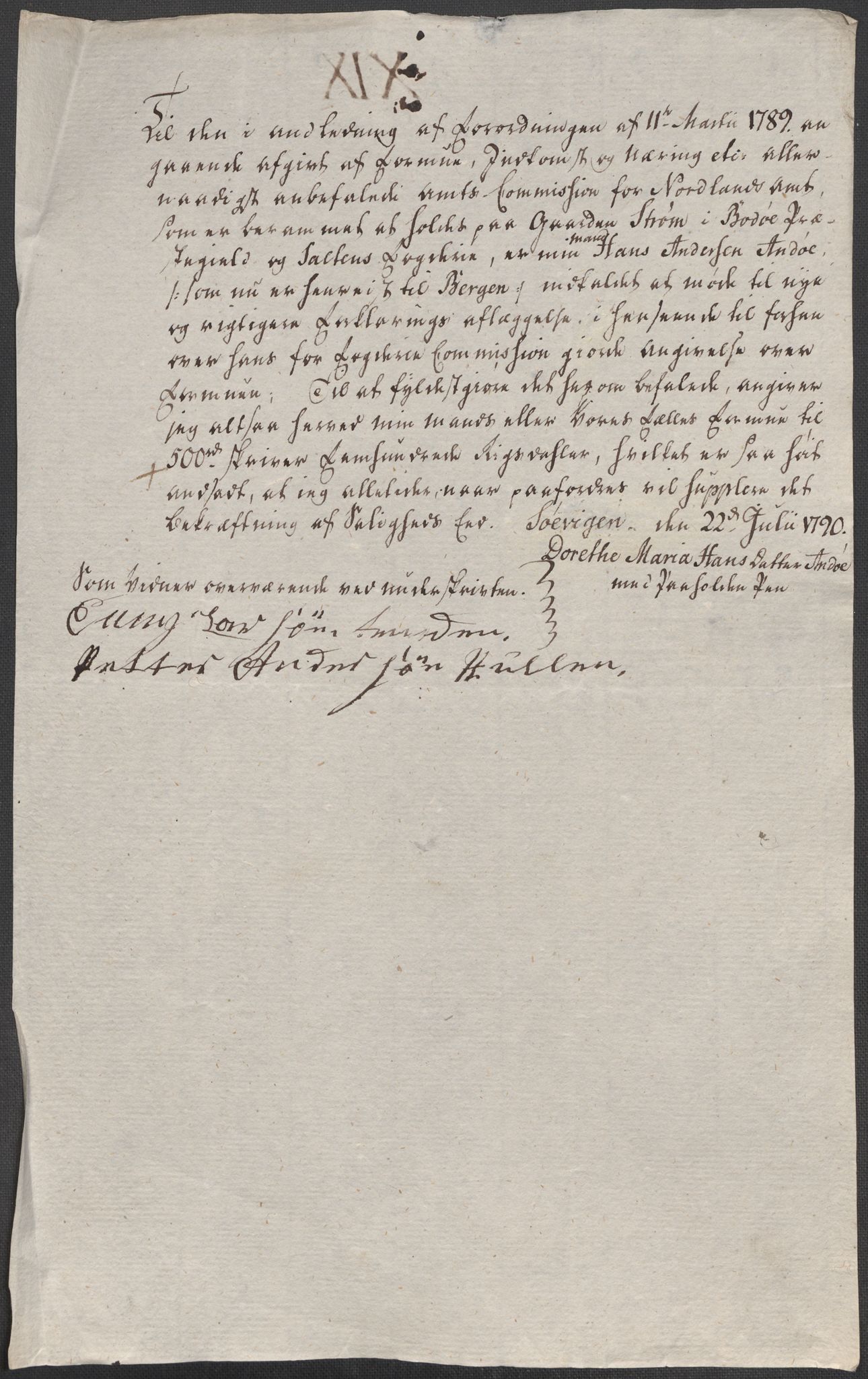 Rentekammeret inntil 1814, Reviderte regnskaper, Mindre regnskaper, AV/RA-EA-4068/Rf/Rfe/L0014: Helgeland fogderi, 1789, s. 450