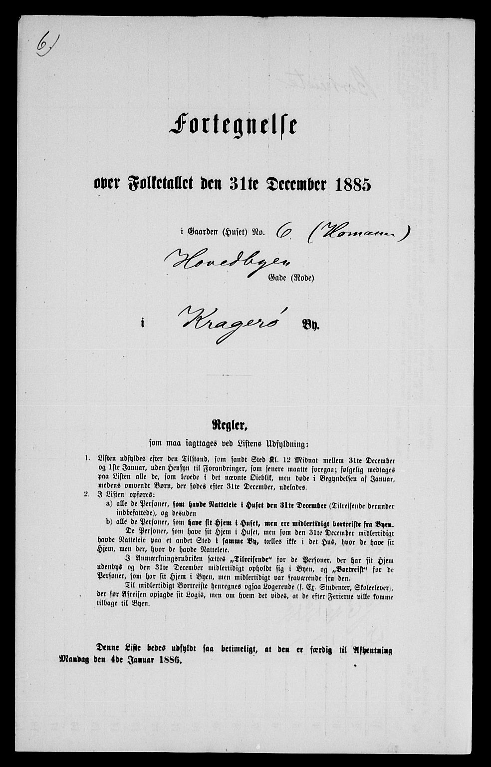 SAKO, Folketelling 1885 for 0801 Kragerø kjøpstad, 1885, s. 1042