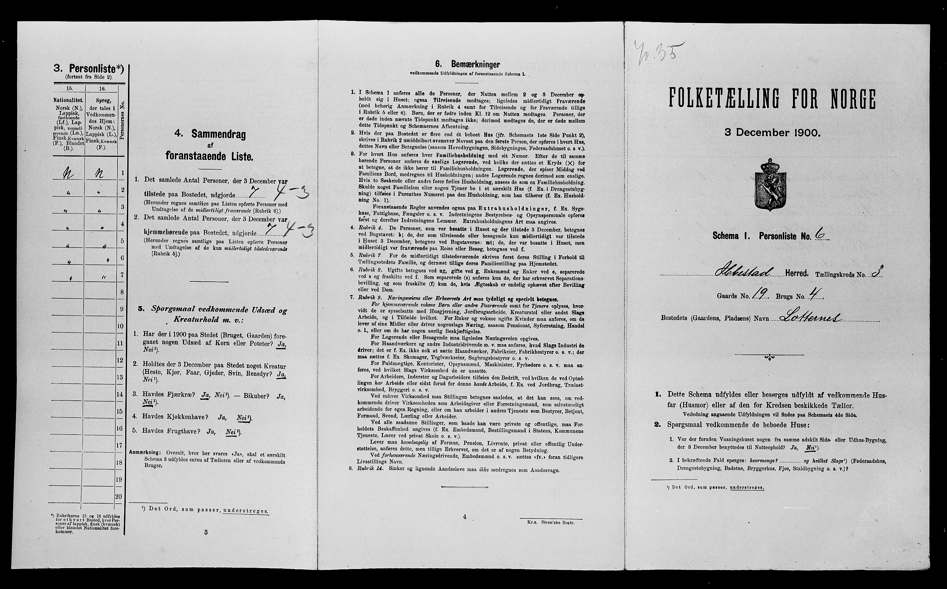 SATØ, Folketelling 1900 for 1917 Ibestad herred, 1900, s. 474