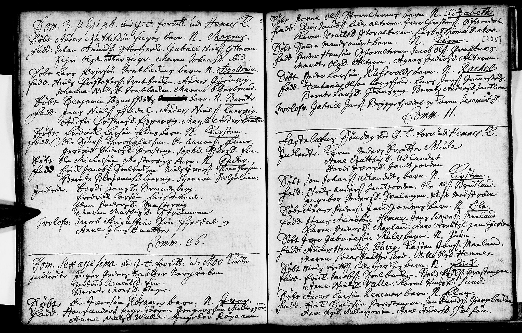 Ministerialprotokoller, klokkerbøker og fødselsregistre - Nordland, AV/SAT-A-1459/825/L0345: Ministerialbok nr. 825A01, 1704-1728, s. 225