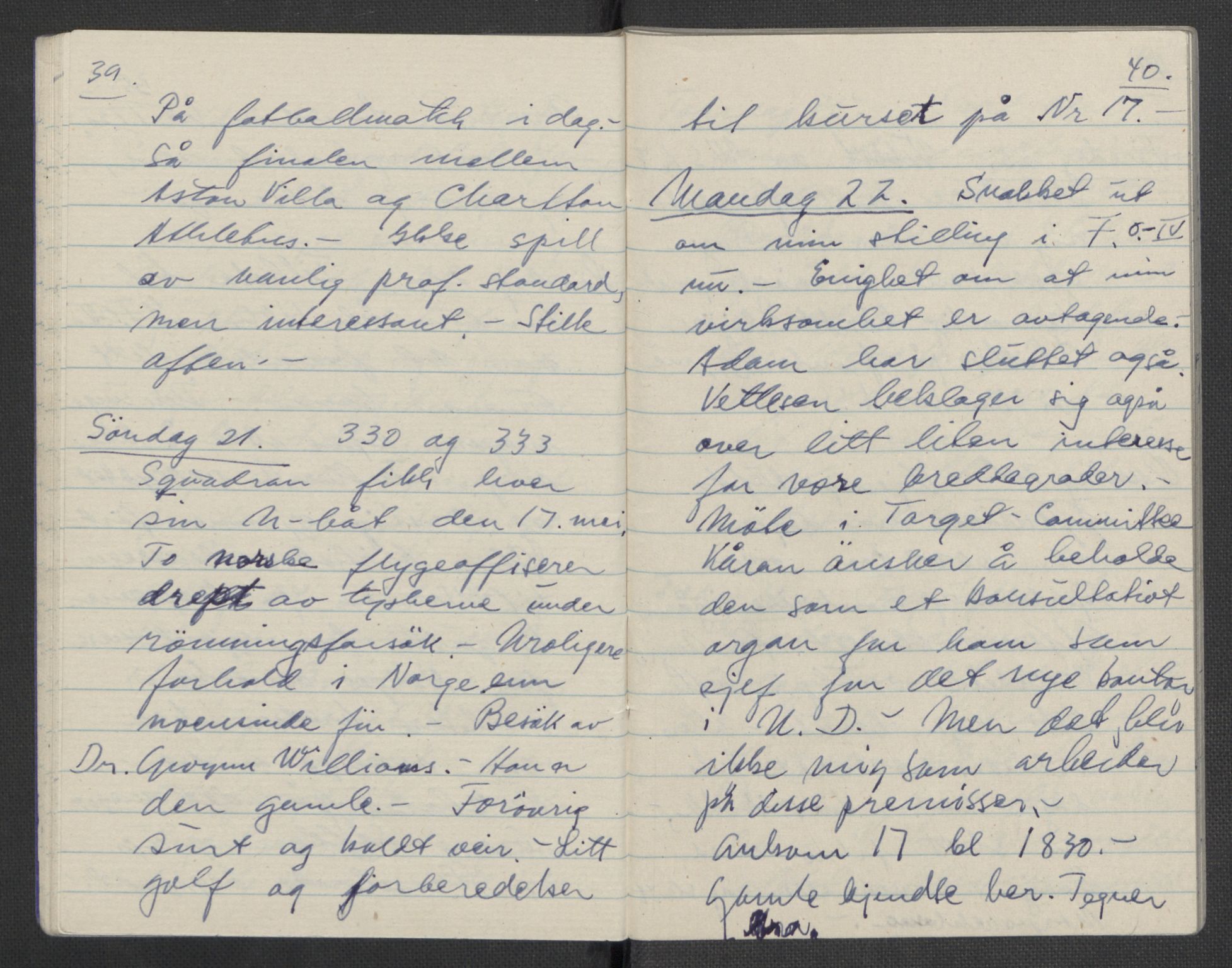 Tronstad, Leif, AV/RA-PA-0354/F/L0001: Dagbøker, 1941-1945, s. 701