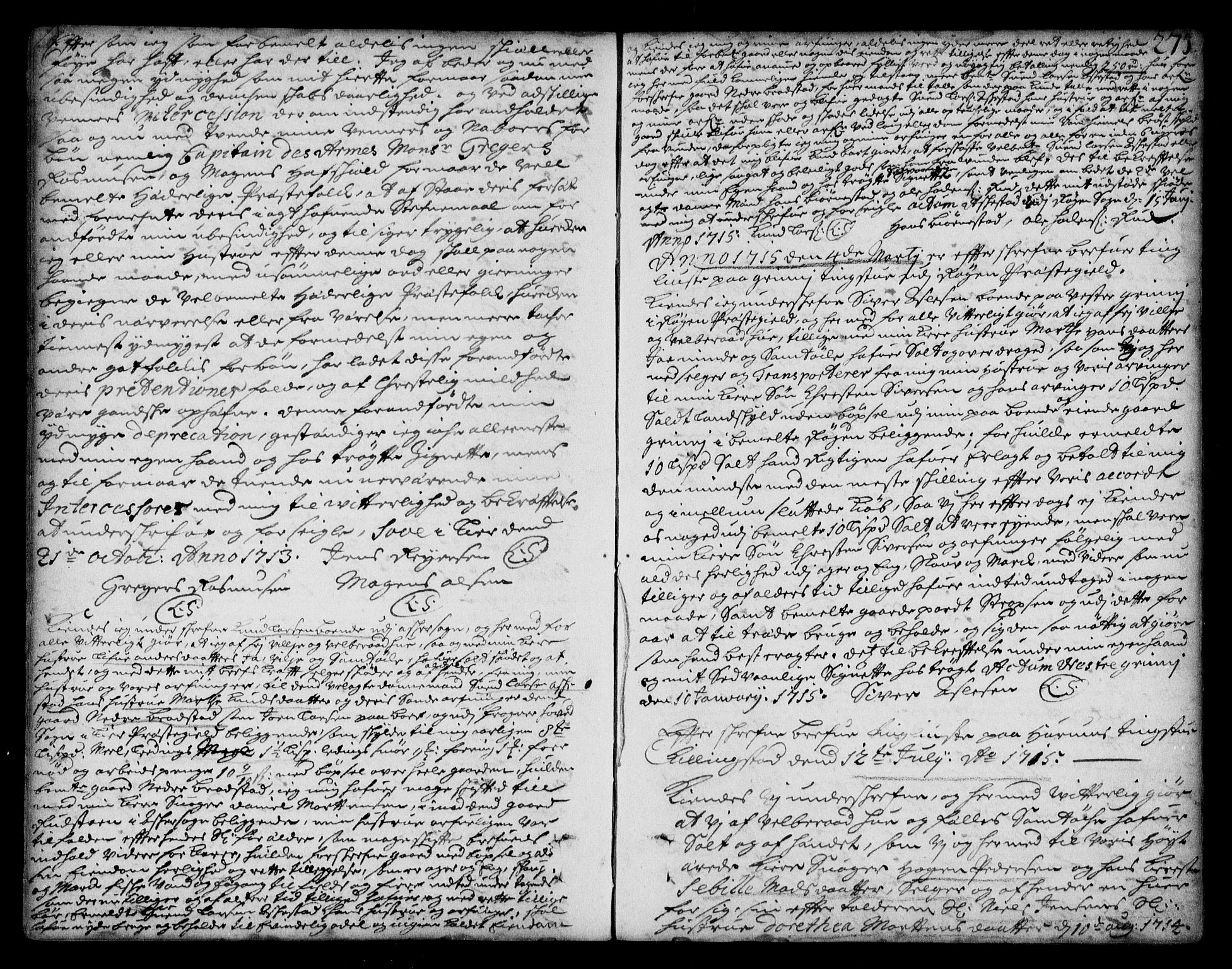 Lier, Røyken og Hurum sorenskriveri, SAKO/A-89/G/Ga/Gaa/L0001: Pantebok nr. I, 1701-1725, s. 273