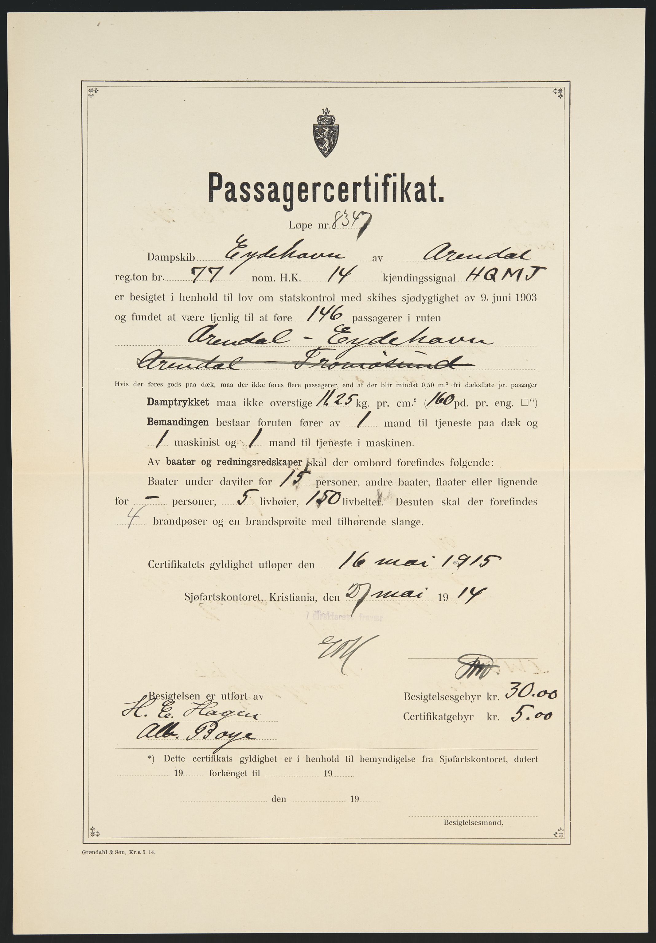 Sjøfartsdirektoratet med forløpere, skipsmapper slettede skip, RA/S-4998/F/Fa/L0228: --, 1860-1927, s. 541