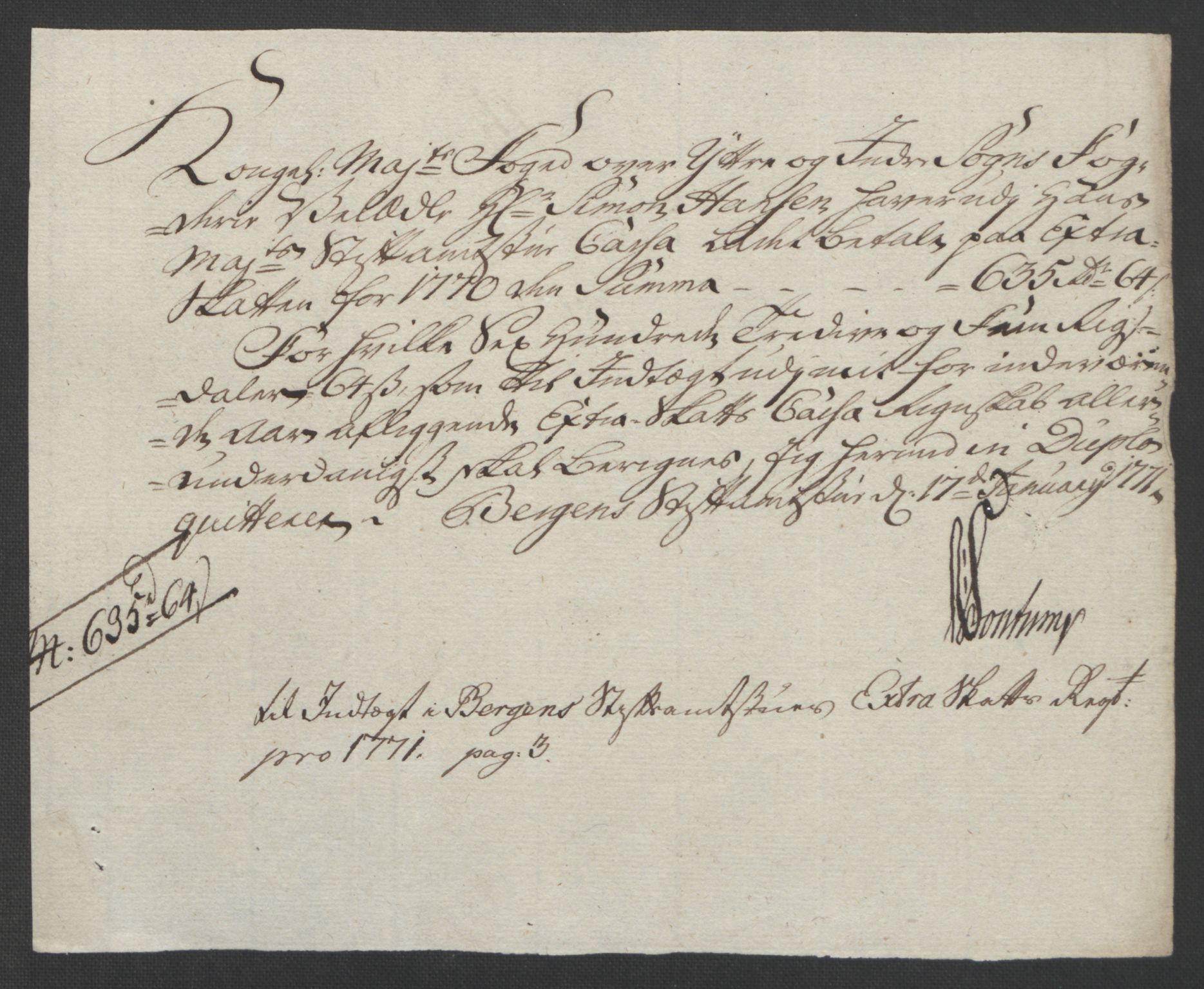 Rentekammeret inntil 1814, Realistisk ordnet avdeling, AV/RA-EA-4070/Ol/L0018: [Gg 10]: Ekstraskatten, 23.09.1762. Sogn, 1762-1772, s. 298
