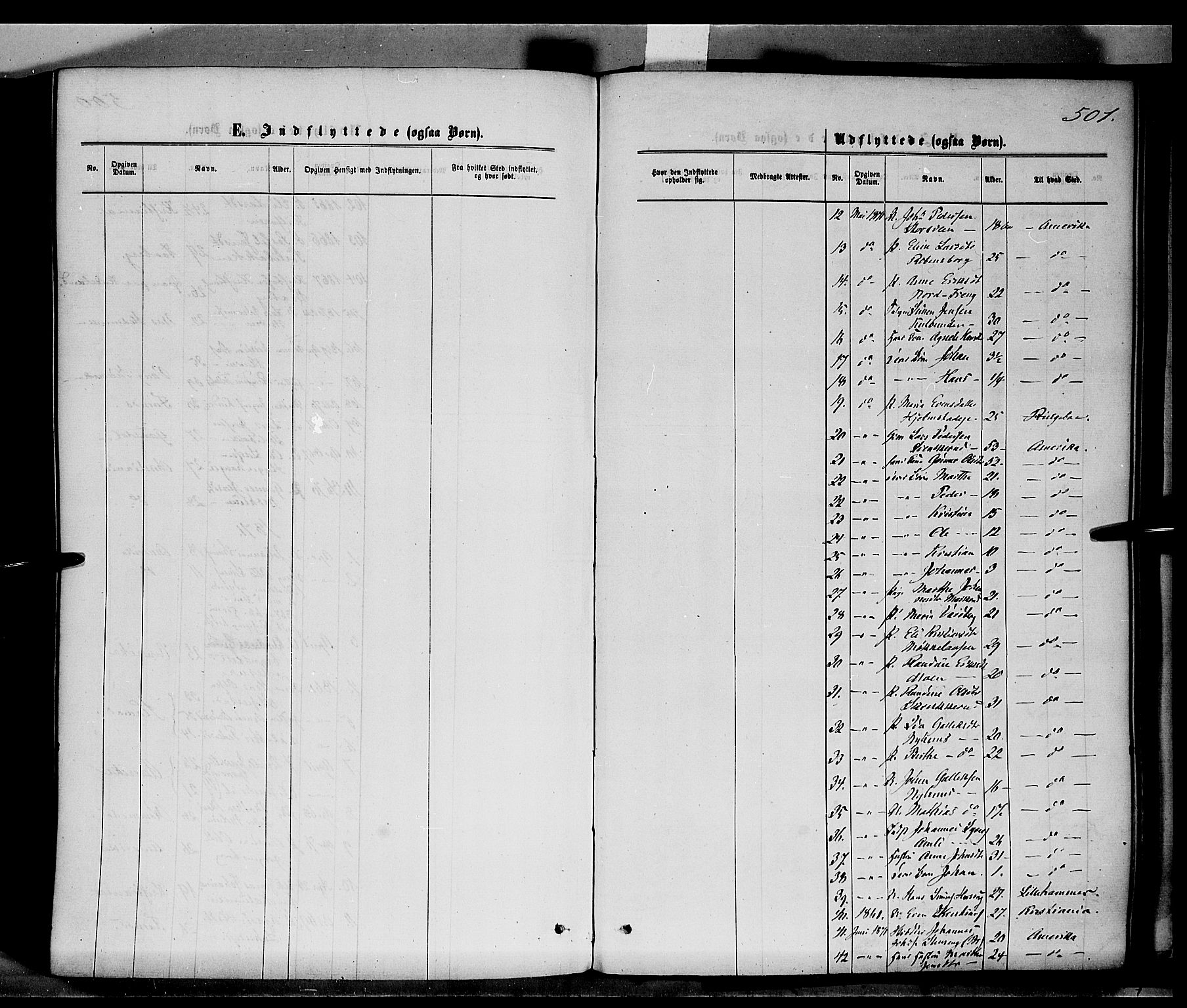 Ringsaker prestekontor, SAH/PREST-014/K/Ka/L0011: Ministerialbok nr. 11, 1870-1878, s. 501