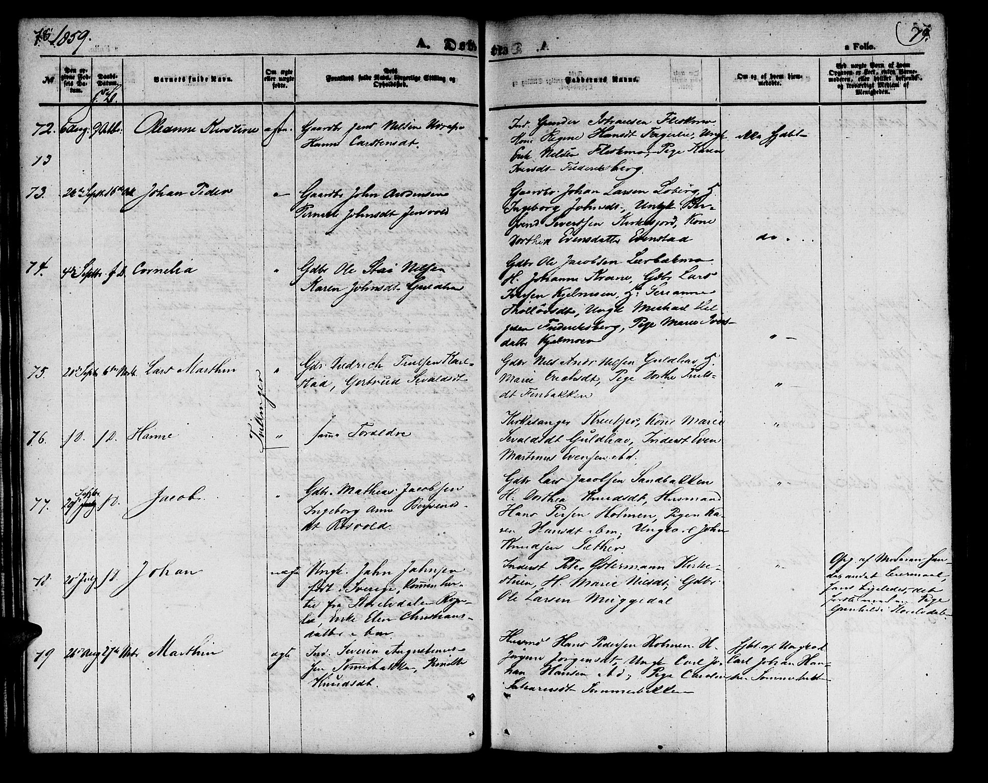 Målselv sokneprestembete, AV/SATØ-S-1311/G/Ga/Gab/L0001klokker: Klokkerbok nr. 1, 1856-1866, s. 78-79