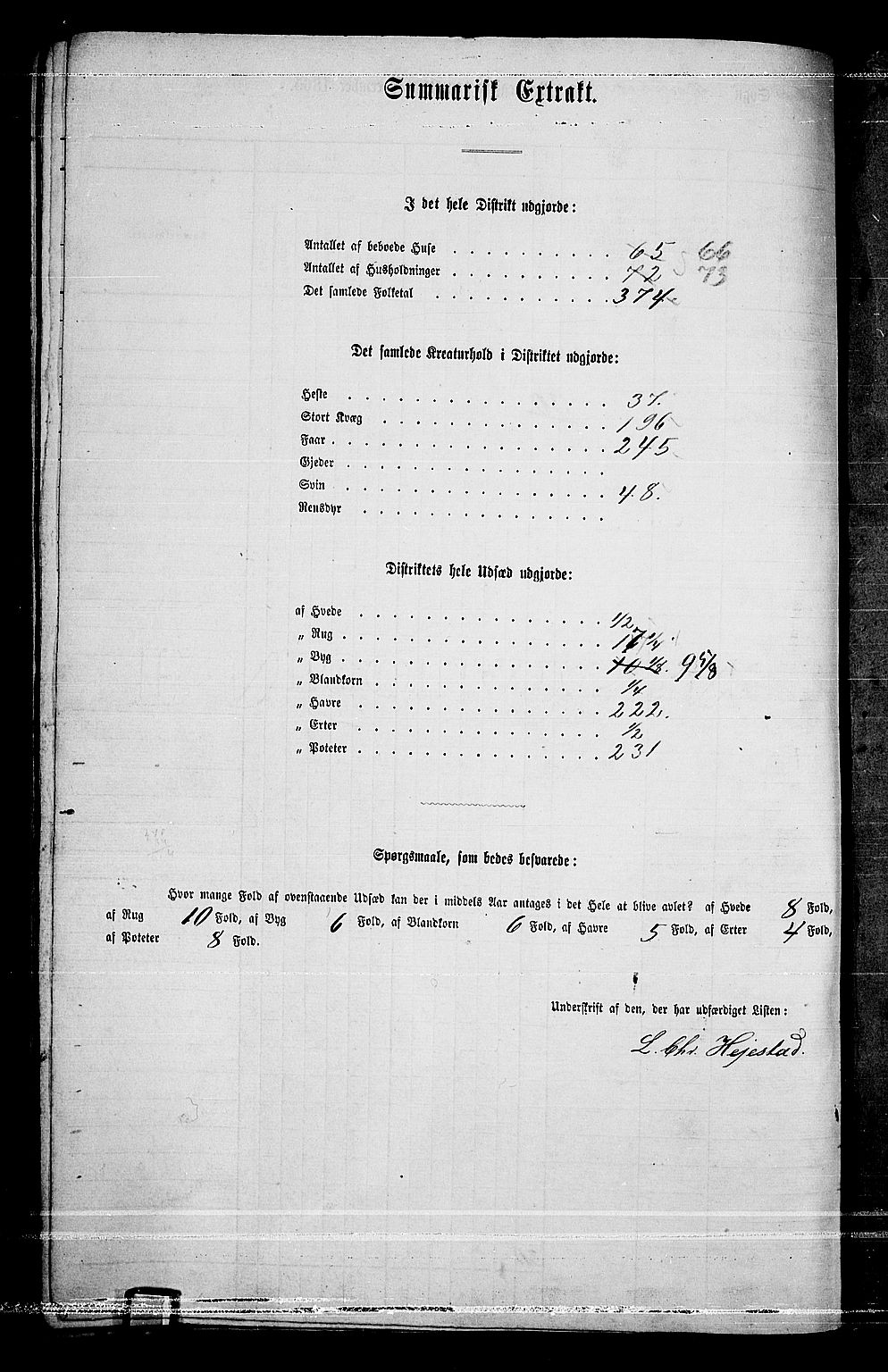 RA, Folketelling 1865 for 0420P Eidskog prestegjeld, 1865, s. 247