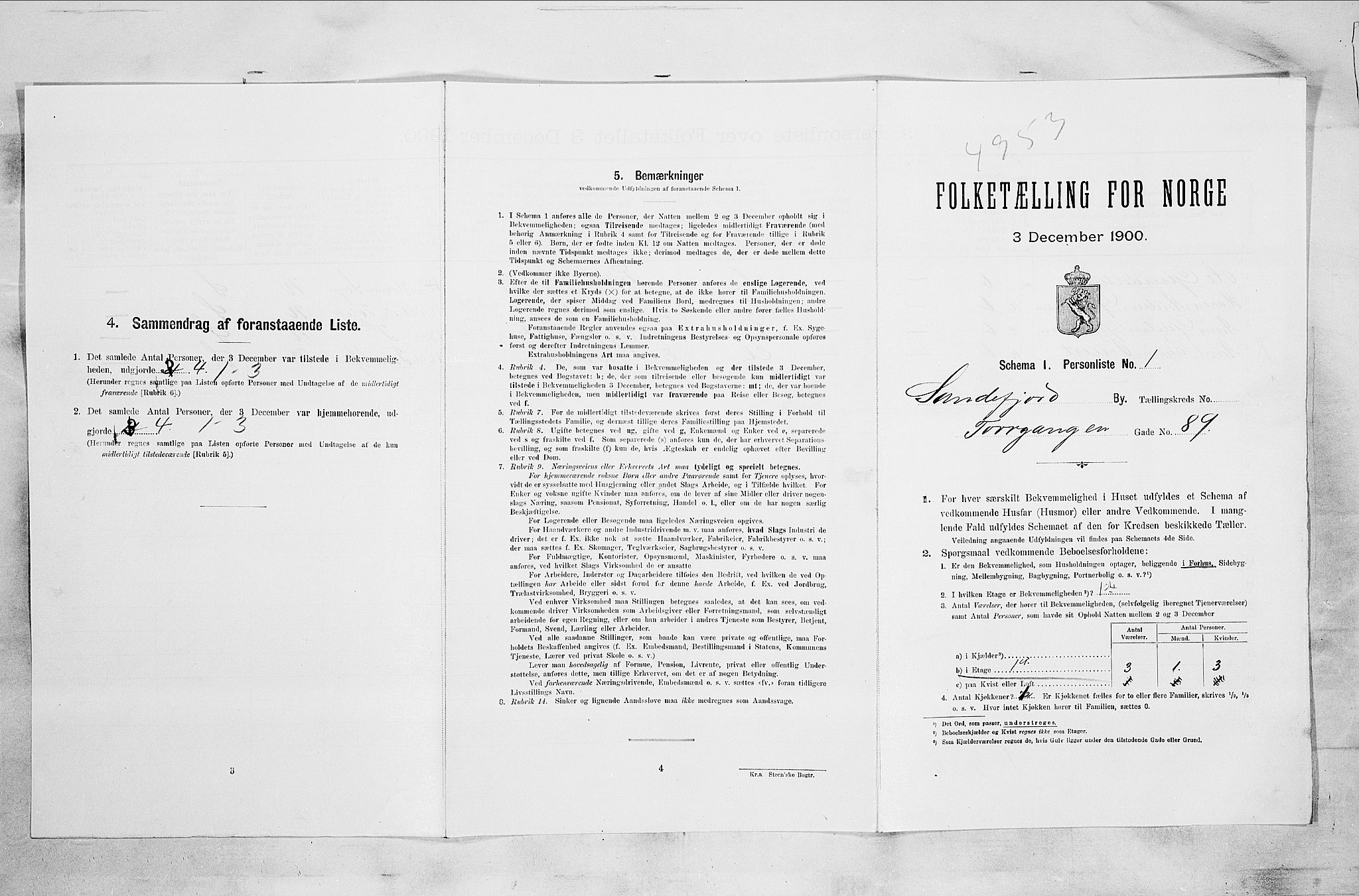 RA, Folketelling 1900 for 0706 Sandefjord kjøpstad, 1900, s. 1717