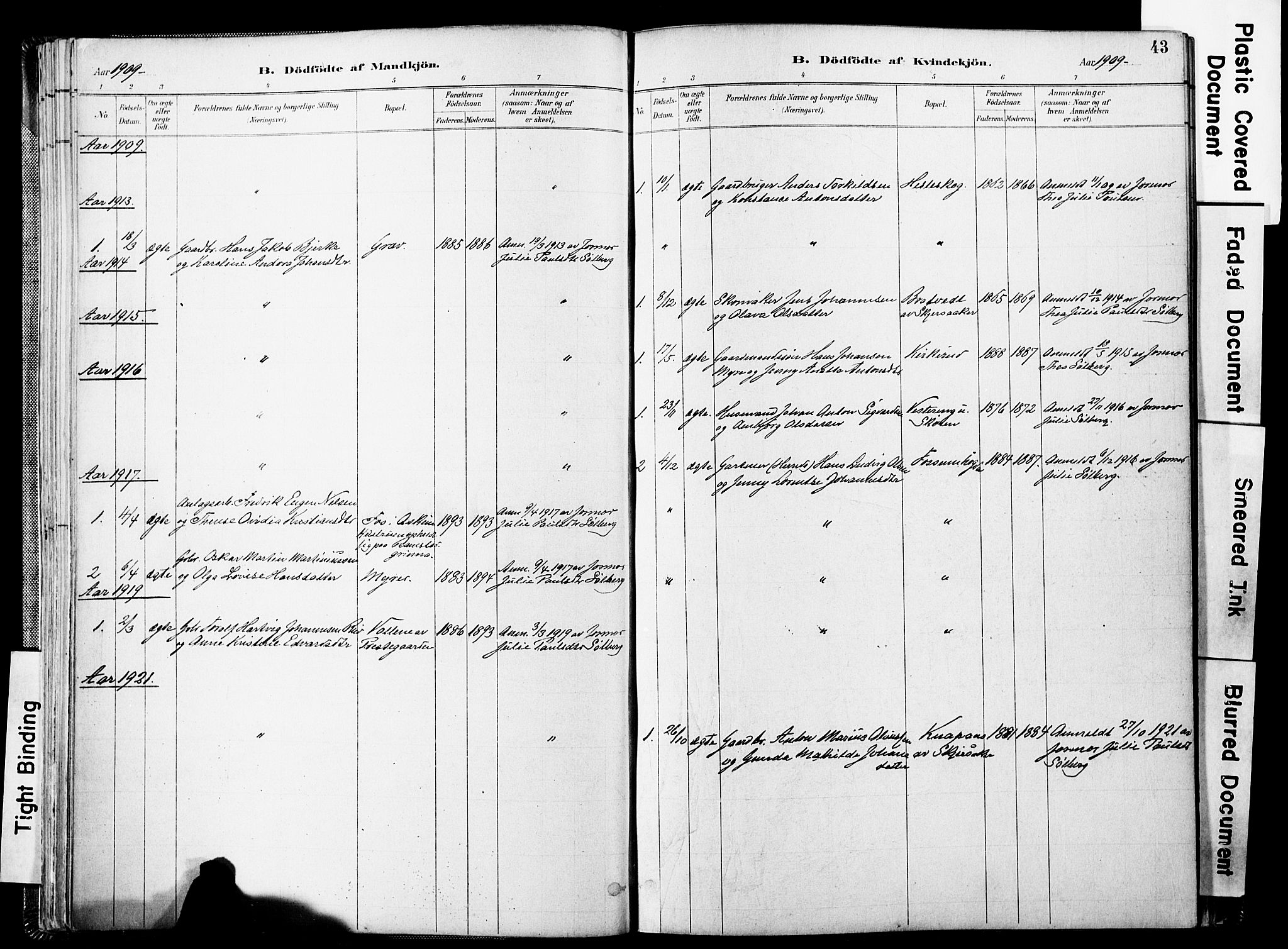 Spydeberg prestekontor Kirkebøker, AV/SAO-A-10924/F/Fa/L0008: Ministerialbok nr. I 8, 1886-1900, s. 43