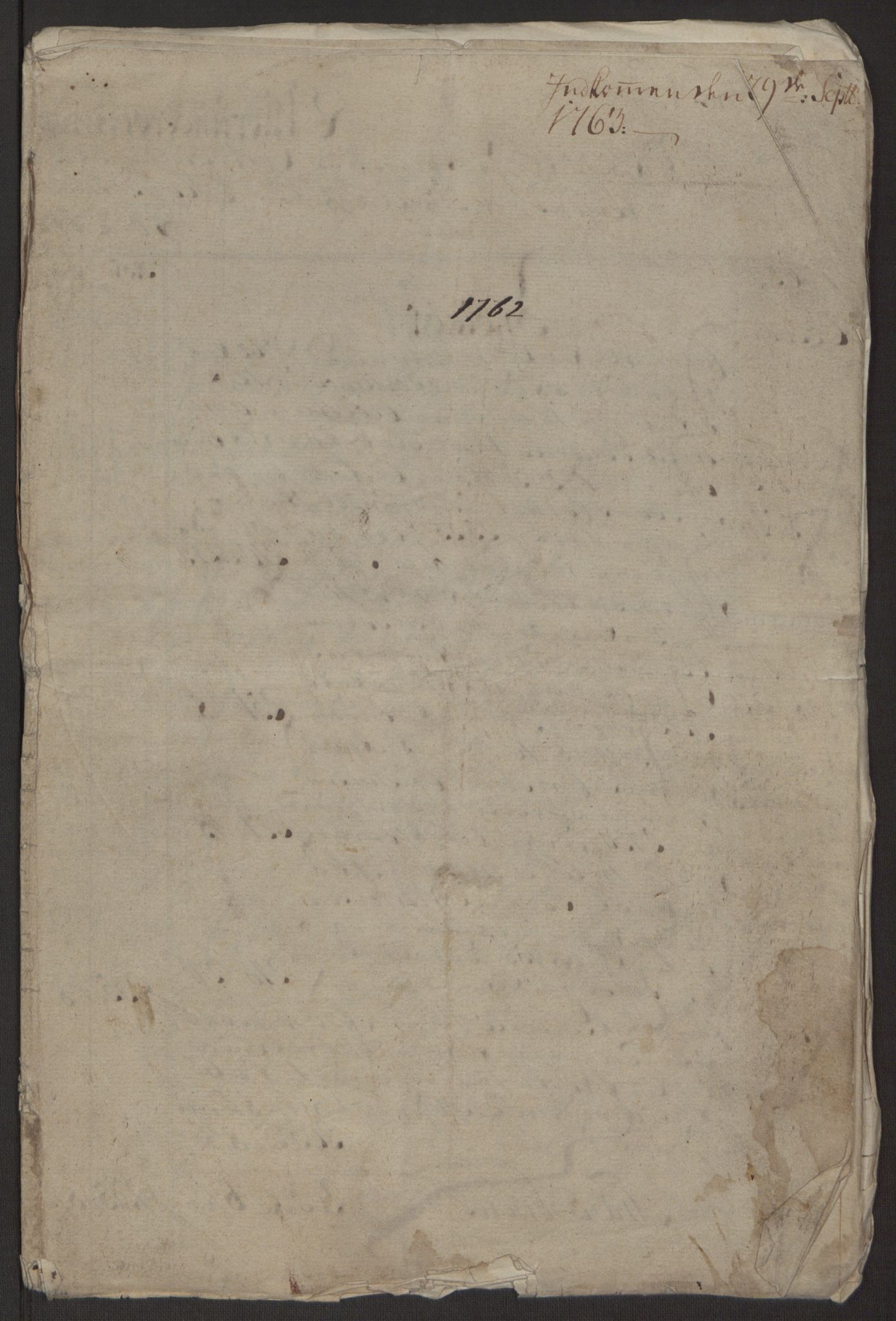 Rentekammeret inntil 1814, Reviderte regnskaper, Byregnskaper, AV/RA-EA-4066/R/Rp/L0365/0001: [P20] Kontribusjonsregnskap / Ekstraskatt, 1762, s. 11