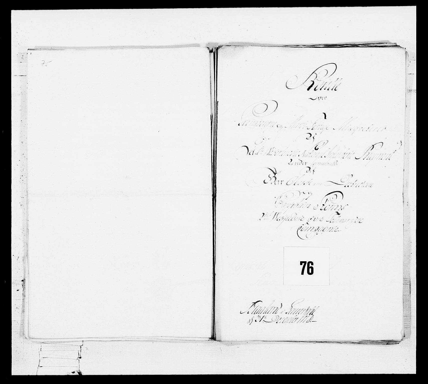 Generalitets- og kommissariatskollegiet, Det kongelige norske kommissariatskollegium, RA/EA-5420/E/Eh/L0101: 1. Vesterlenske nasjonale infanteriregiment, 1766-1777, s. 537