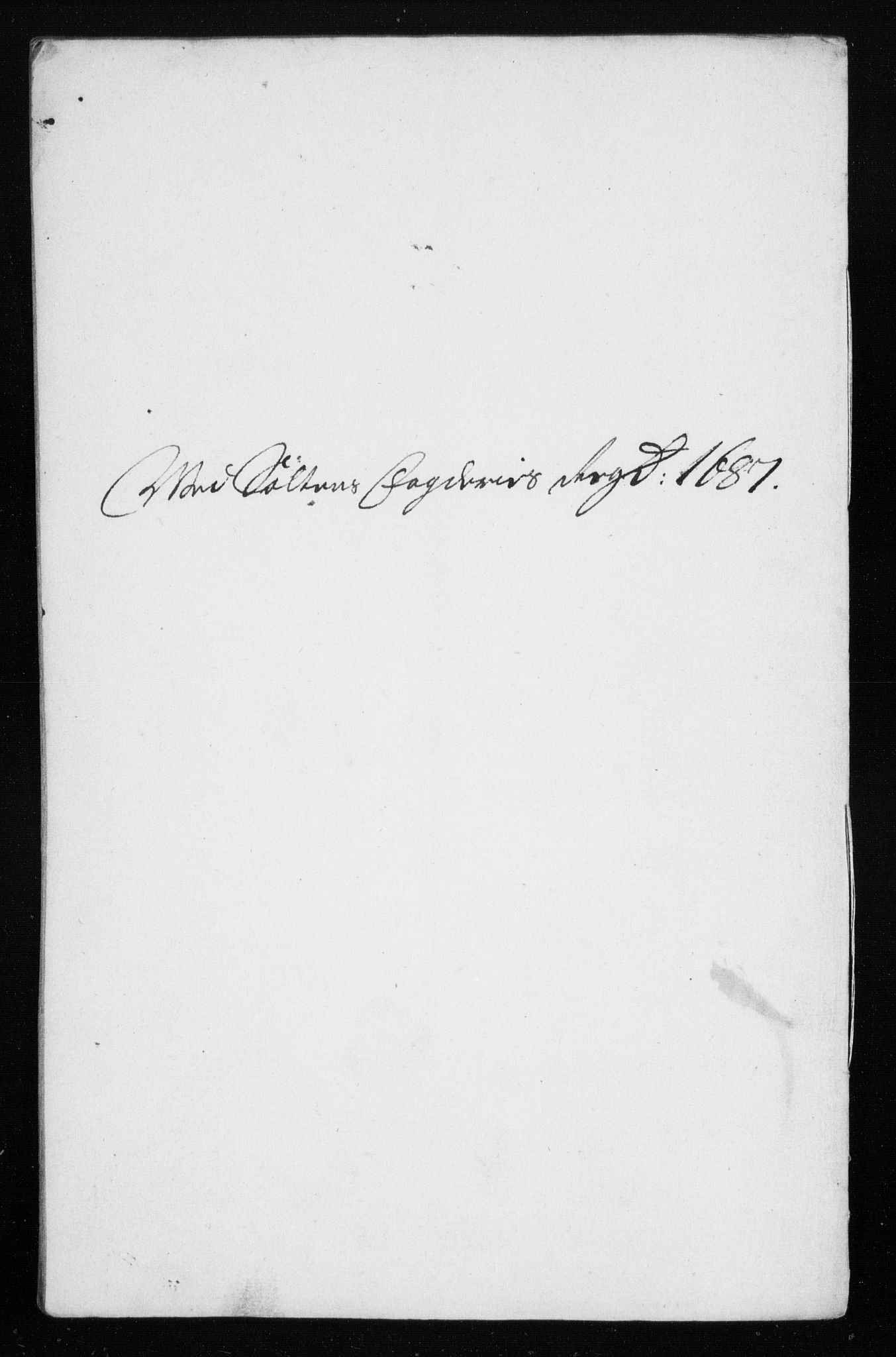Rentekammeret inntil 1814, Reviderte regnskaper, Stiftamtstueregnskaper, Trondheim stiftamt og Nordland amt, AV/RA-EA-6044/R/Rh/L0009: Nordland amt, 1687