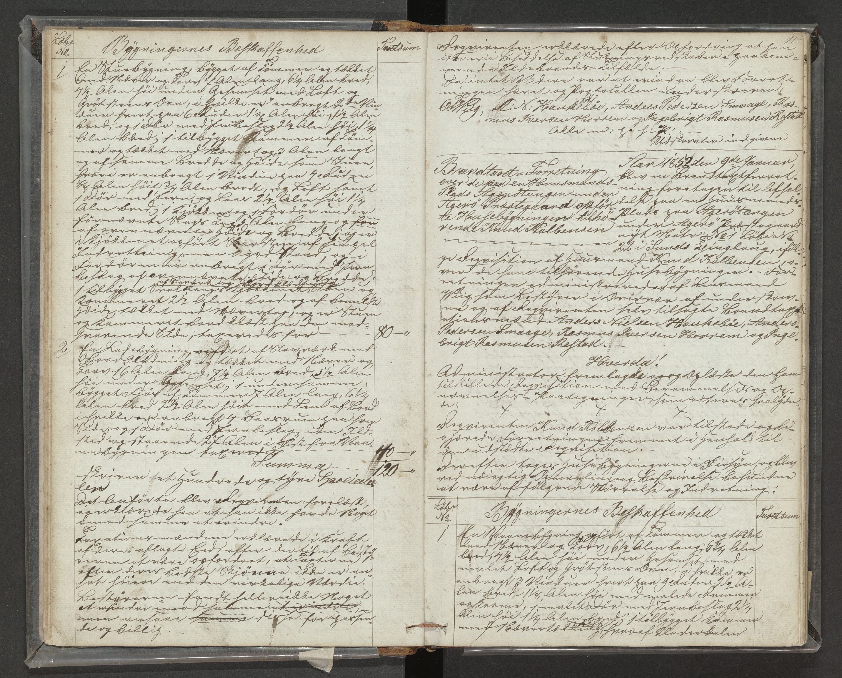 Norges Brannkasse Vågøy og Sund, AV/SAT-A-5504/Fa/L0002: Branntakstprotokoll, 1846-1880, s. 10b-11a