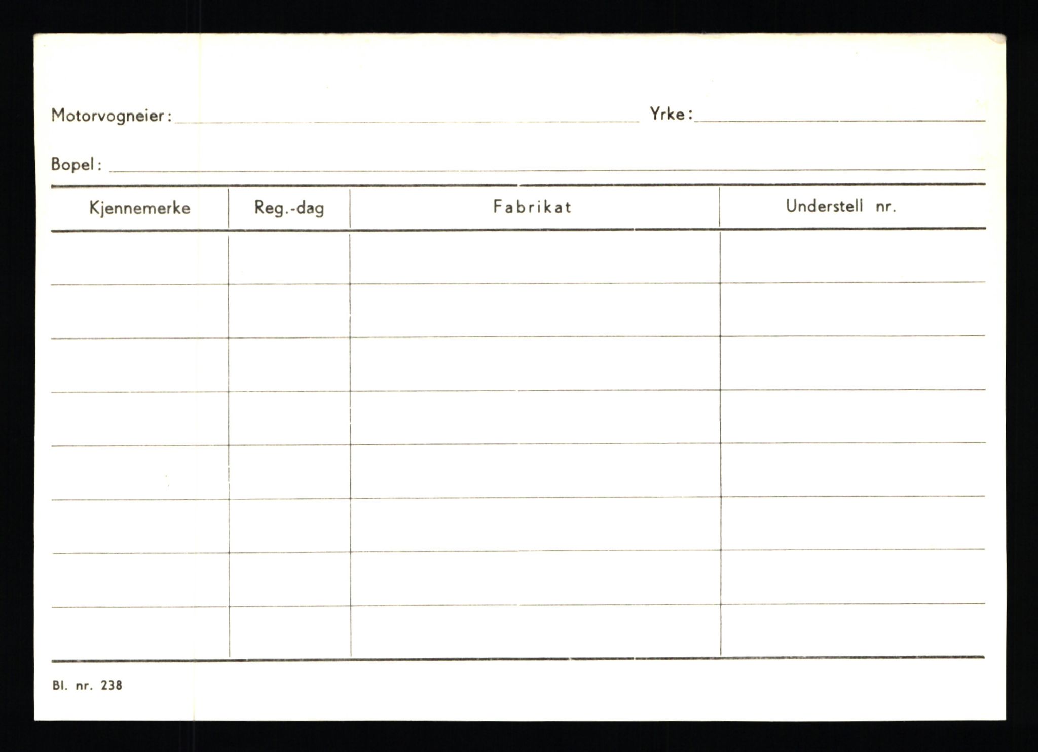Stavanger trafikkstasjon, AV/SAST-A-101942/0/G/L0001: Registreringsnummer: 0 - 5782, 1930-1971, s. 238