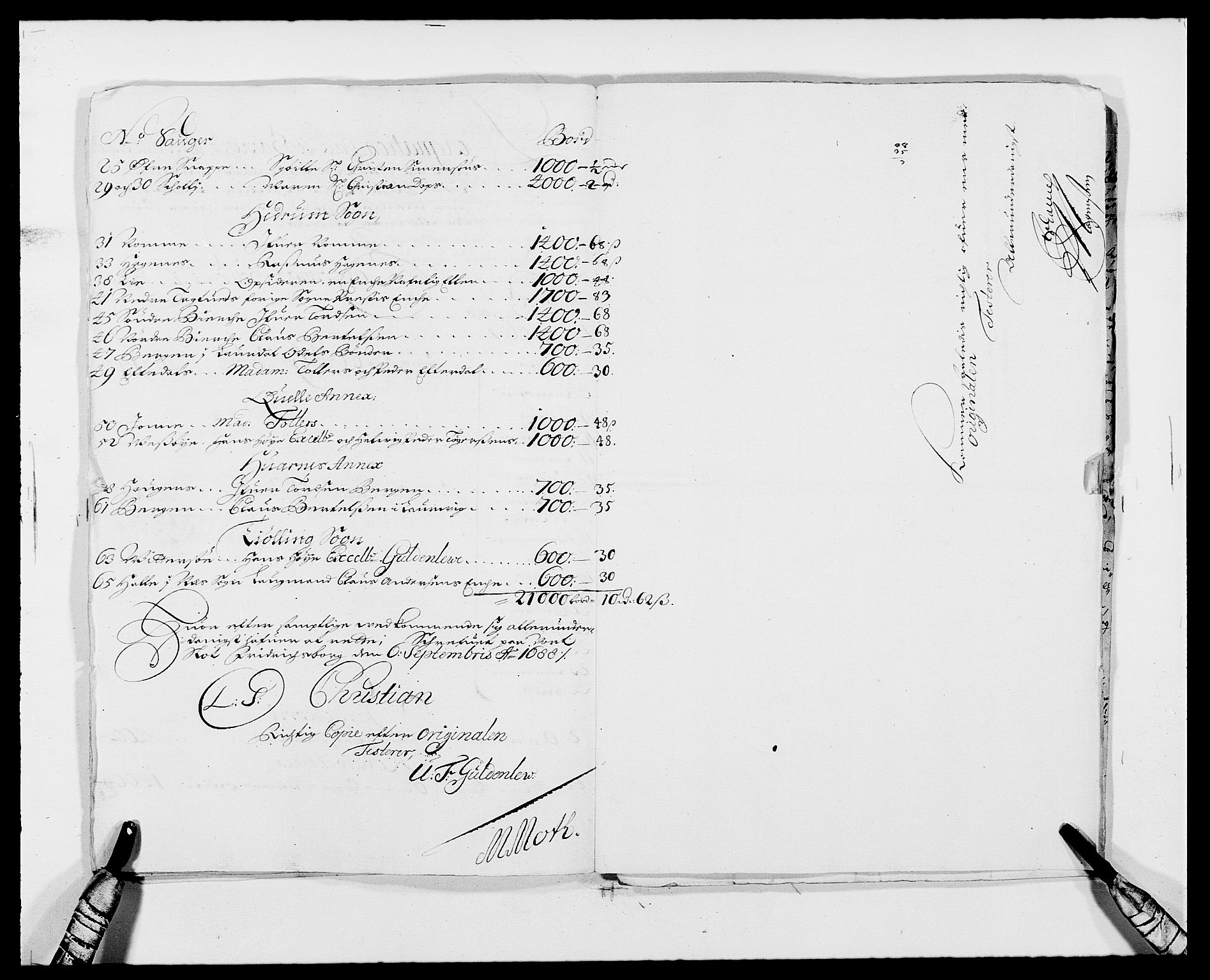 Rentekammeret inntil 1814, Reviderte regnskaper, Fogderegnskap, AV/RA-EA-4092/R33/L1971: Fogderegnskap Larvik grevskap, 1688-1689, s. 382