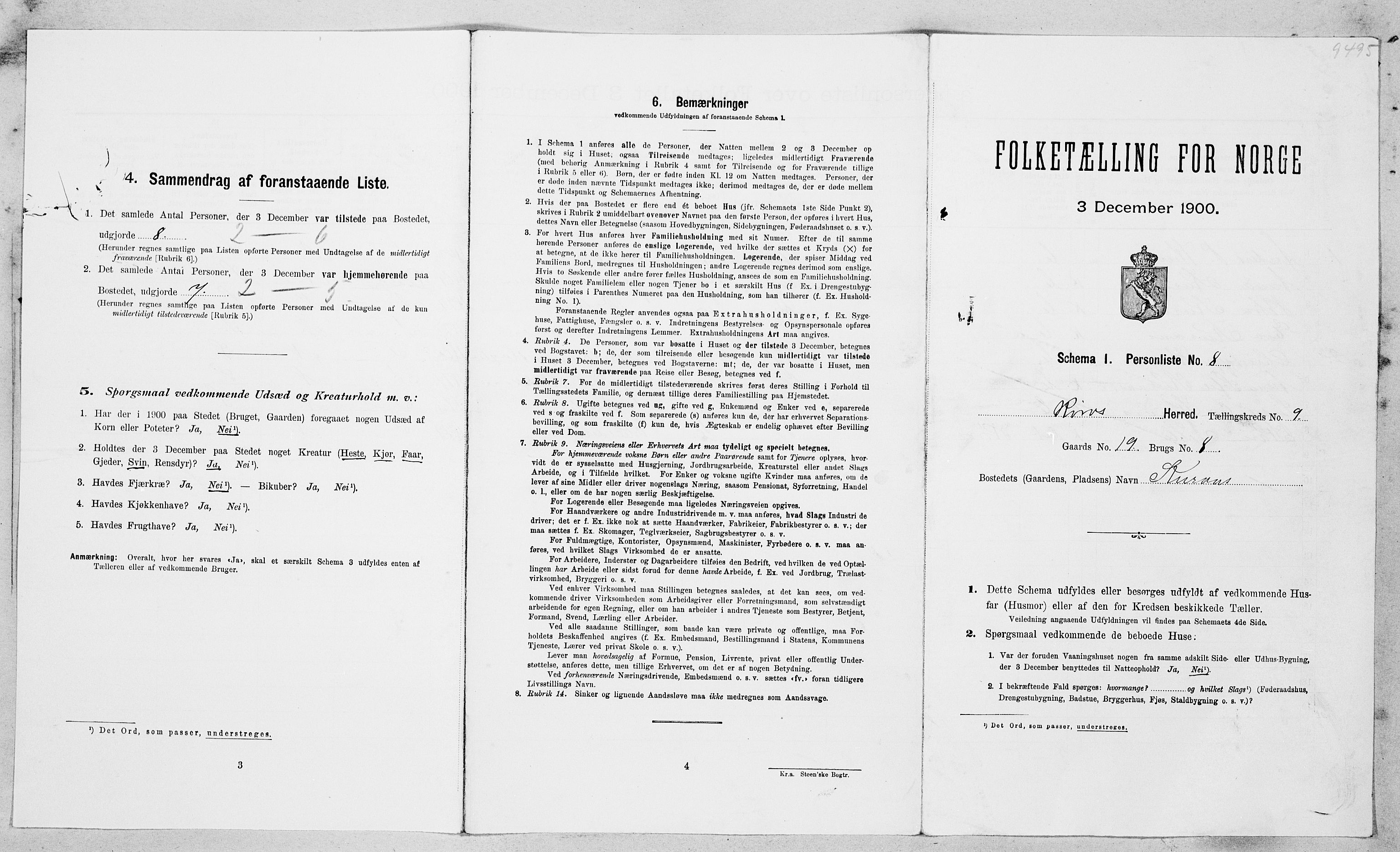 SAT, Folketelling 1900 for 1640 Røros herred, 1900, s. 1028