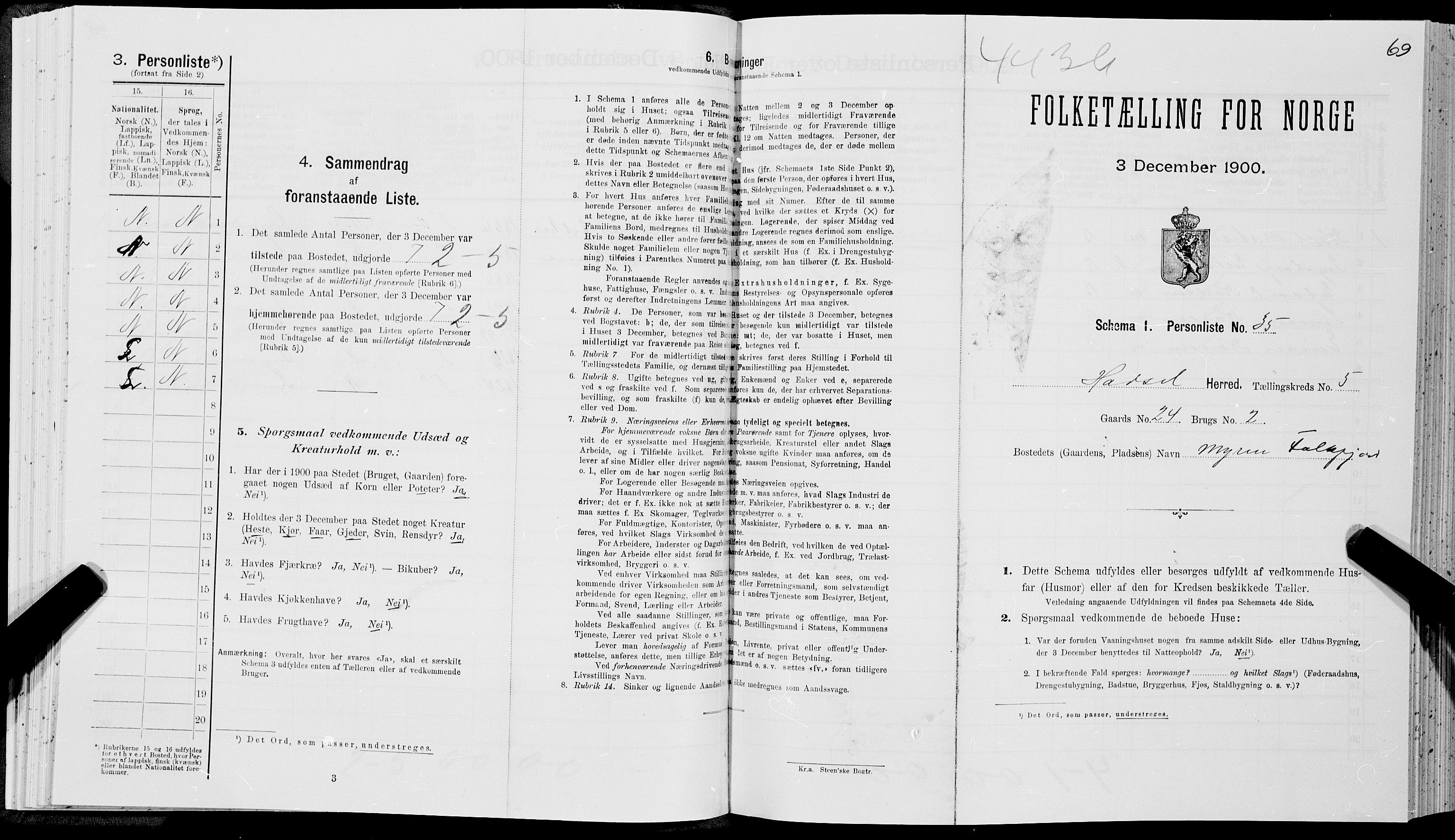 SAT, Folketelling 1900 for 1866 Hadsel herred, 1900, s. 533