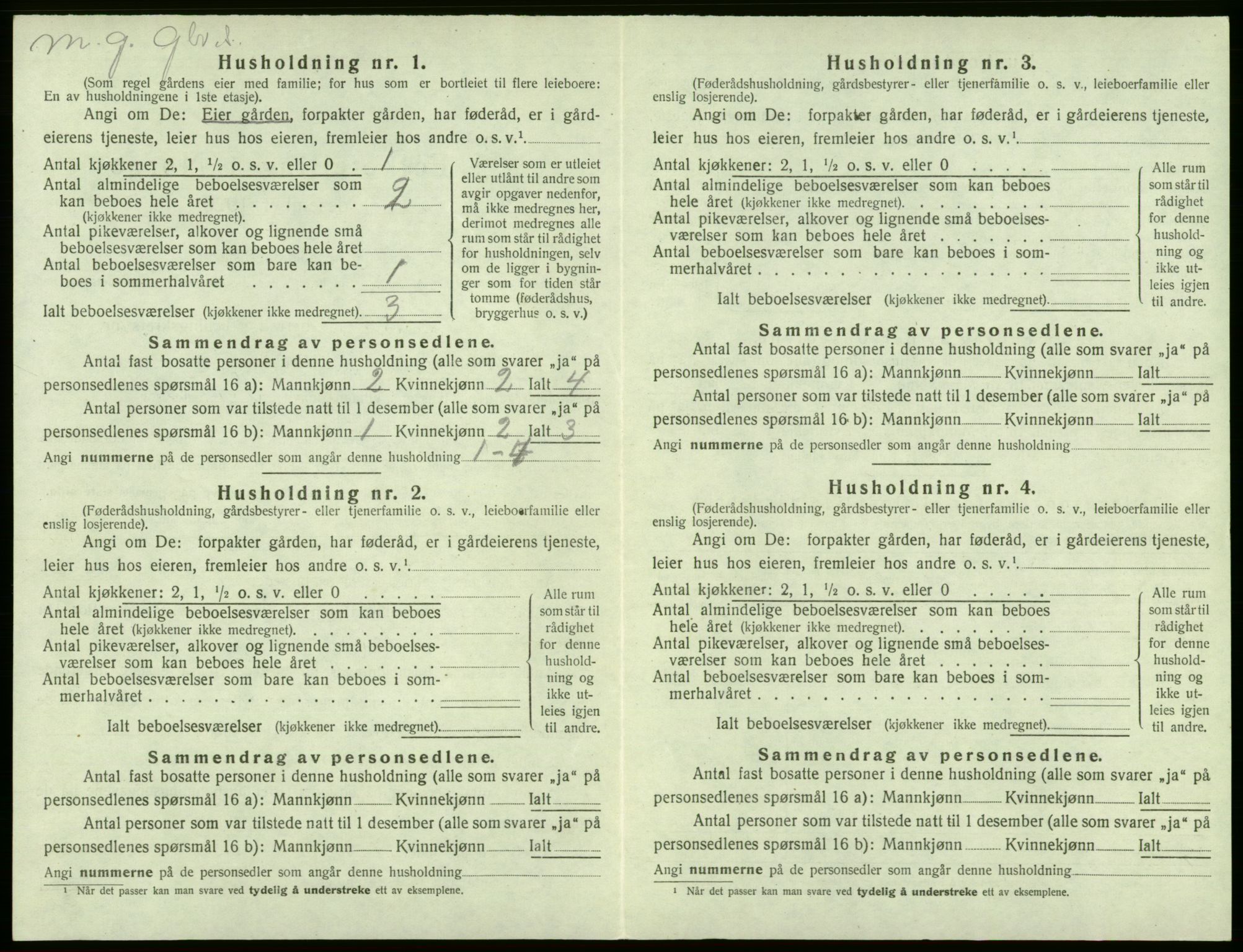 SAB, Folketelling 1920 for 1245 Sund herred, 1920, s. 580