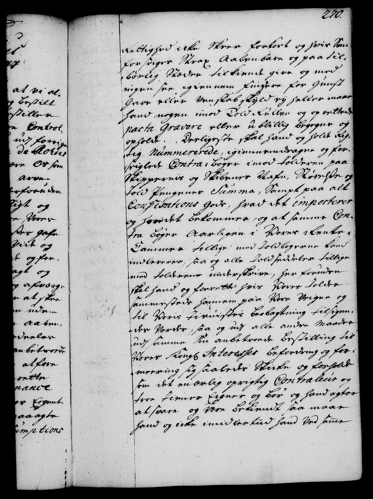 Rentekammeret, Kammerkanselliet, AV/RA-EA-3111/G/Gg/Gge/L0002: Norsk bestallingsprotokoll med register (merket RK 53.26), 1730-1744, s. 270