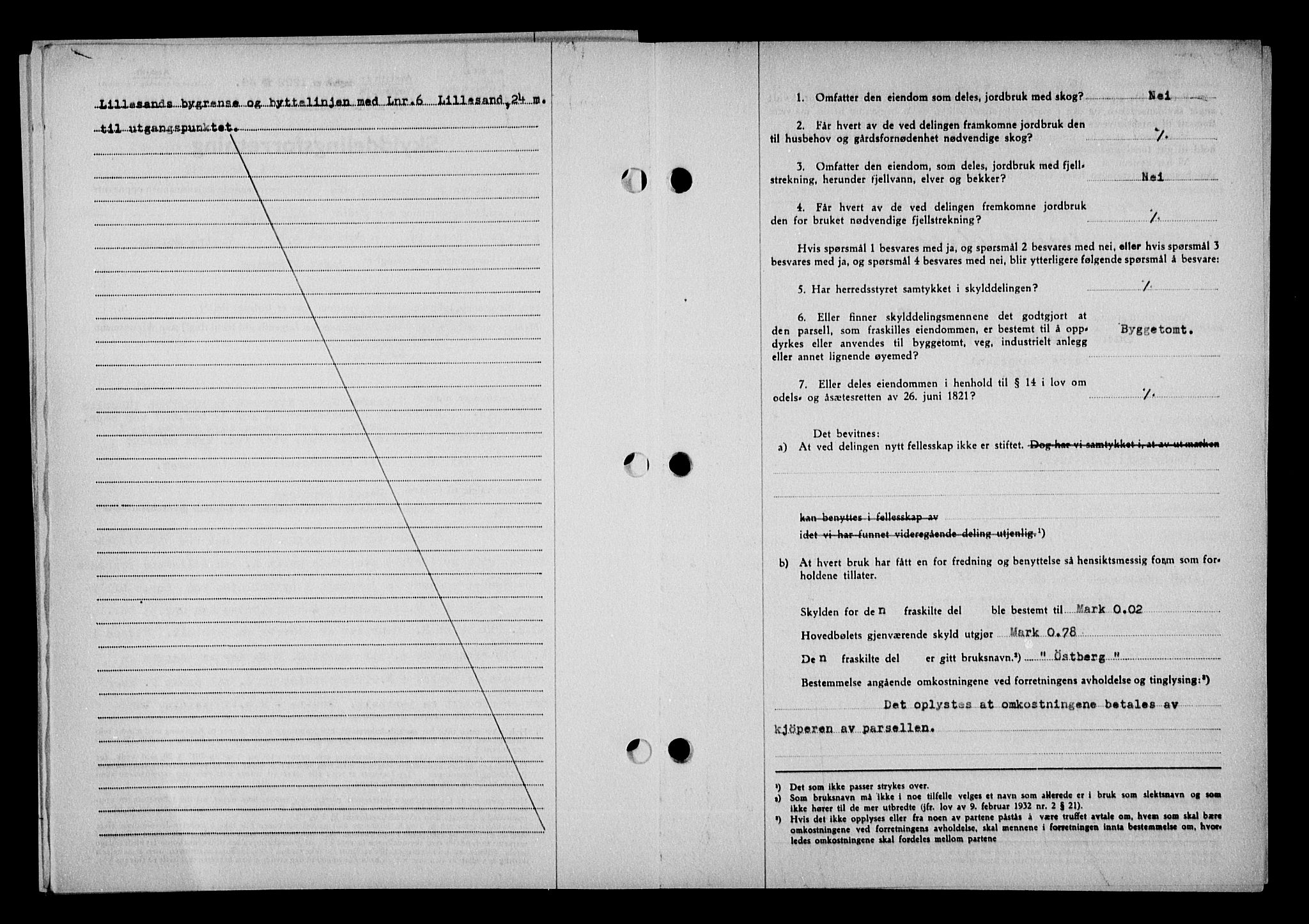 Vestre Nedenes/Sand sorenskriveri, SAK/1221-0010/G/Gb/Gba/L0059: Pantebok nr. A 12, 1949-1950, Dagboknr: 1222/1949