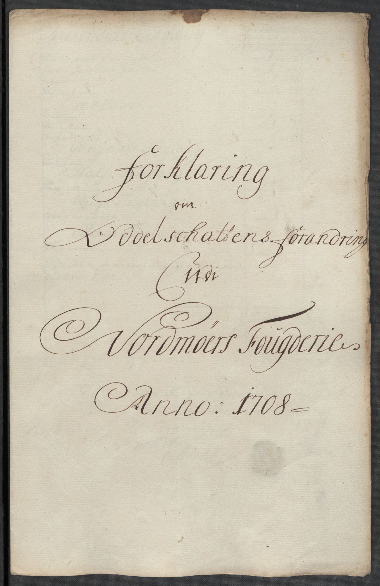 Rentekammeret inntil 1814, Reviderte regnskaper, Fogderegnskap, RA/EA-4092/R56/L3743: Fogderegnskap Nordmøre, 1708, s. 131